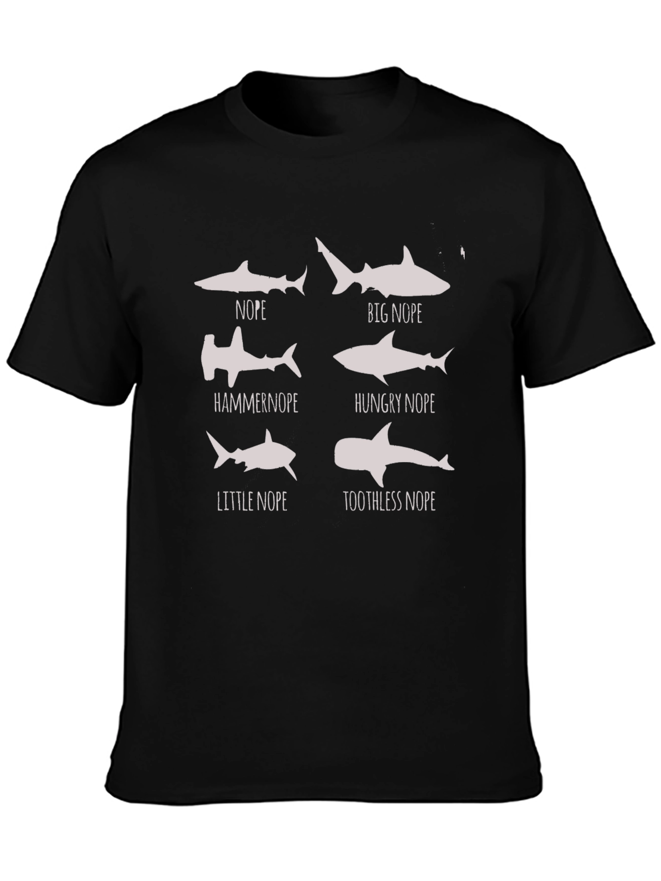 Funny Shark T-Shirt: Nope Sharks