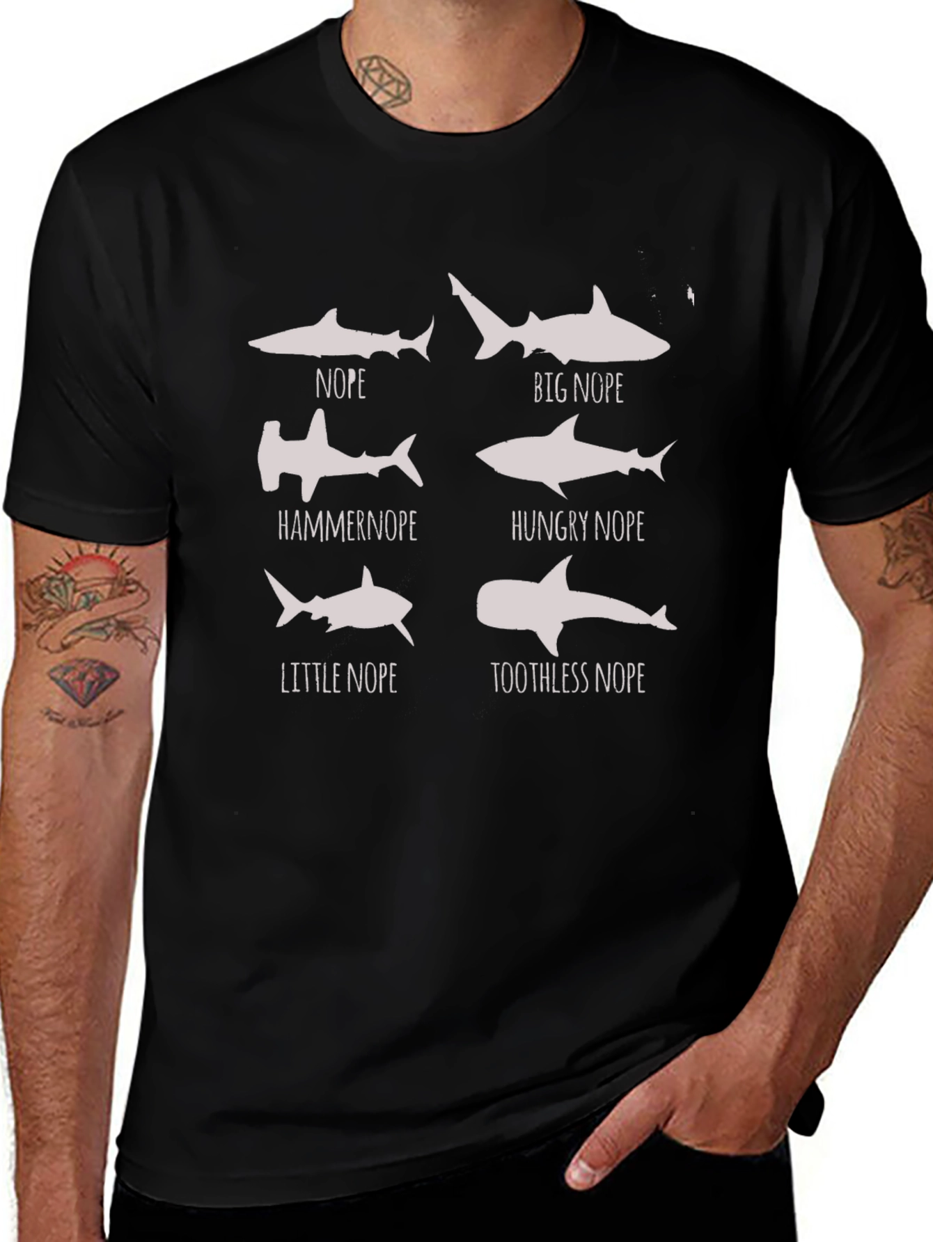 Funny Shark T-Shirt: Nope Sharks