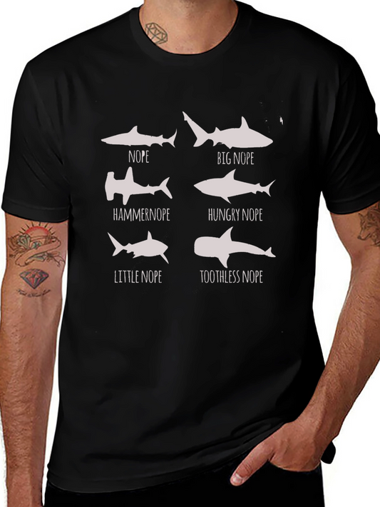 Funny Shark T-Shirt: Nope Sharks