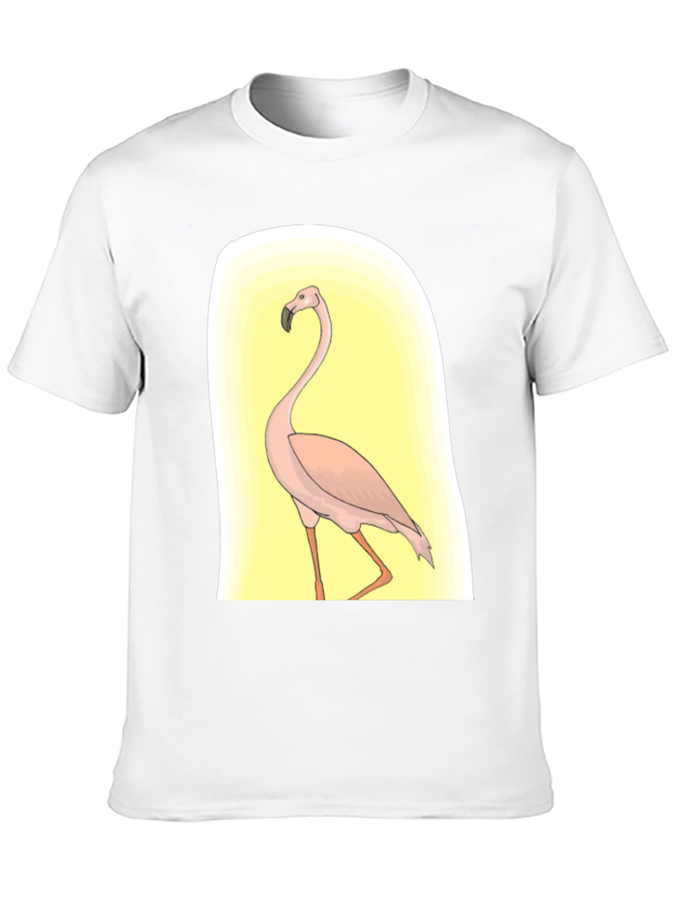 Flamingo Graphic Tee - Black Casual Comfort