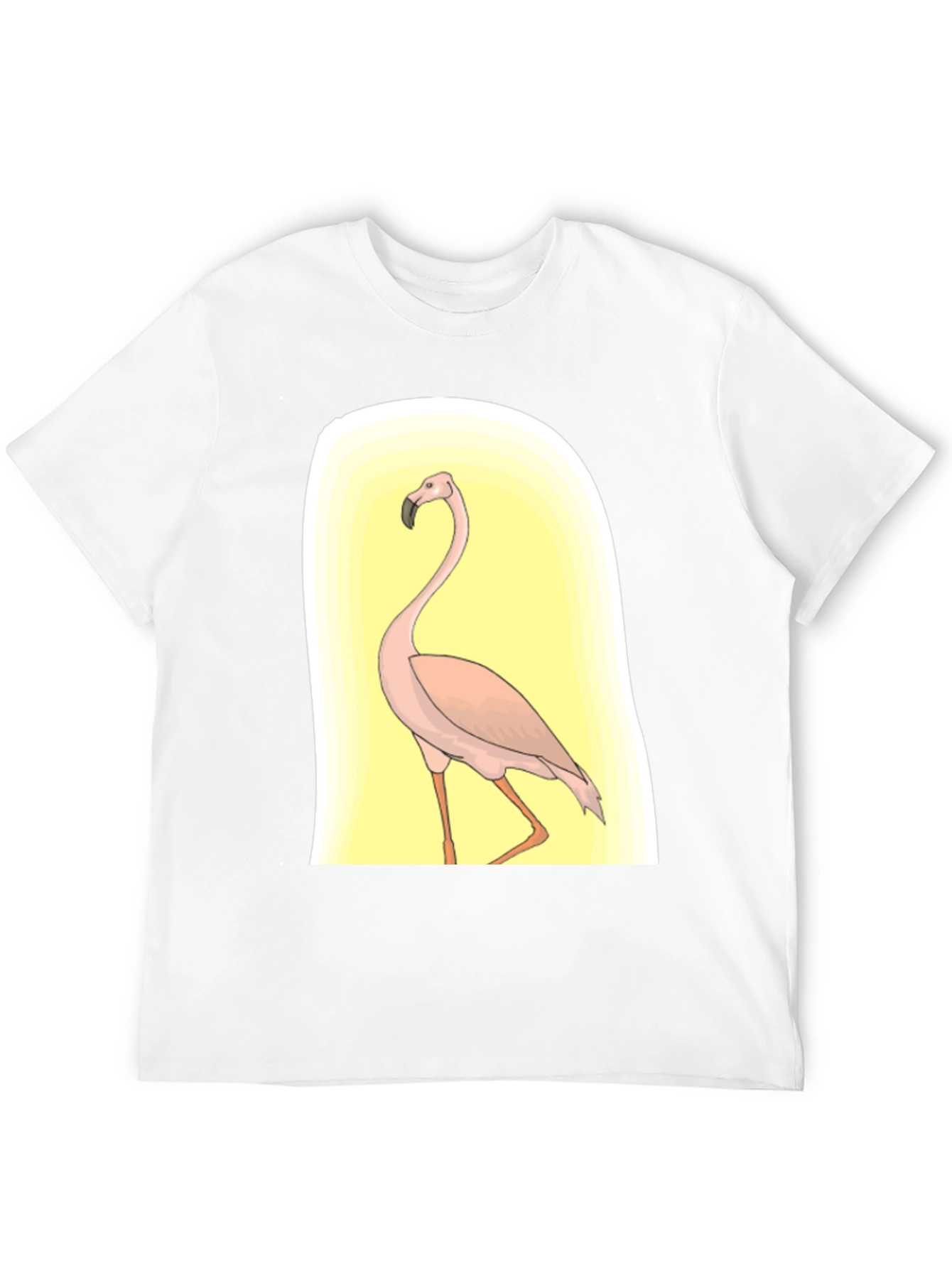Flamingo Graphic Tee - Black Casual Comfort