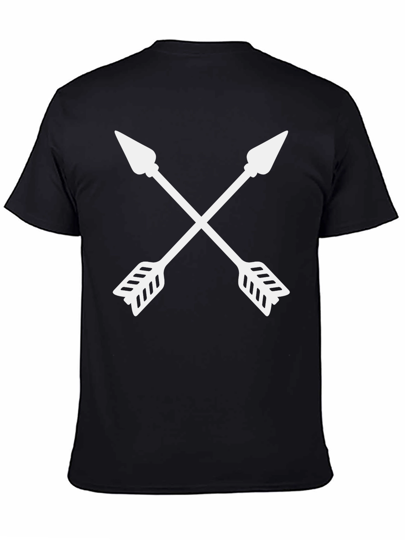 Crossed Arrows Graphic Tee - Black Casual Shirt