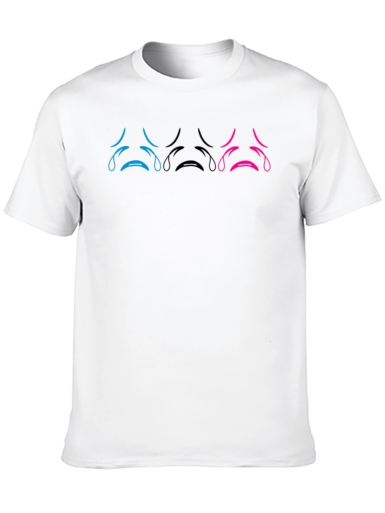Sad Face T-Shirt: Unisex Soft Cotton Tee