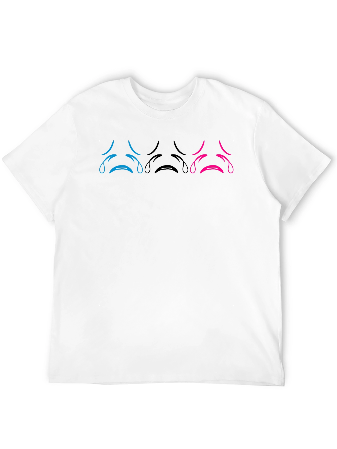 Sad Face T-Shirt: Unisex Soft Cotton Tee