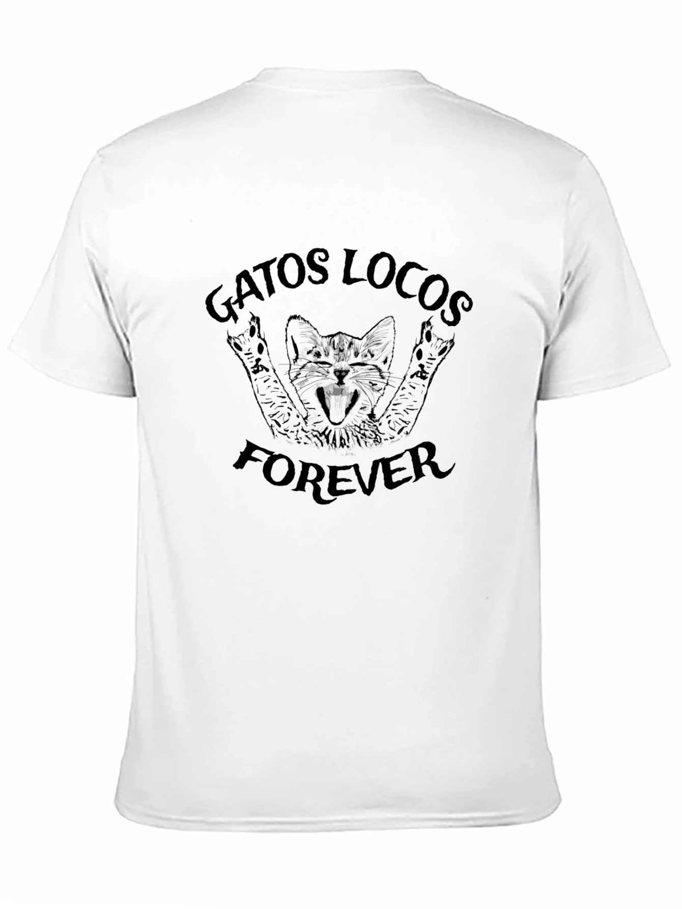 Gatos Locos Forever Black T-Shirt