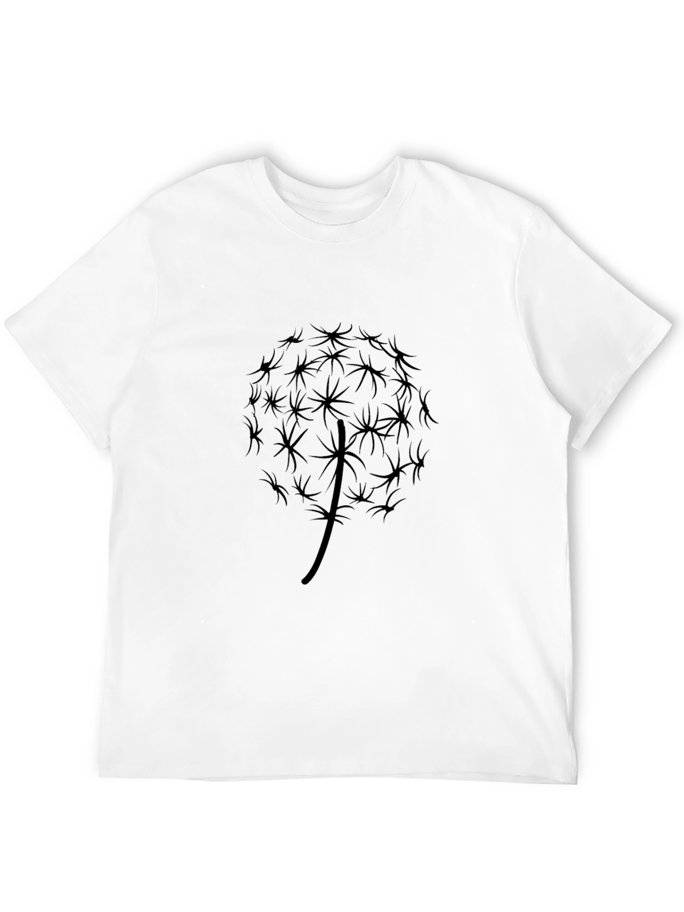 Dandelion Graphic Black T-Shirt