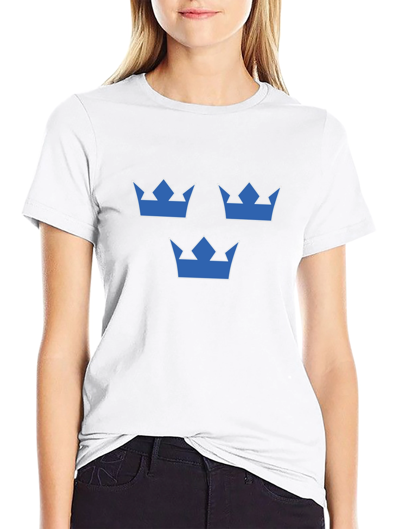 Sweden Three Crowns Black T-Shirt