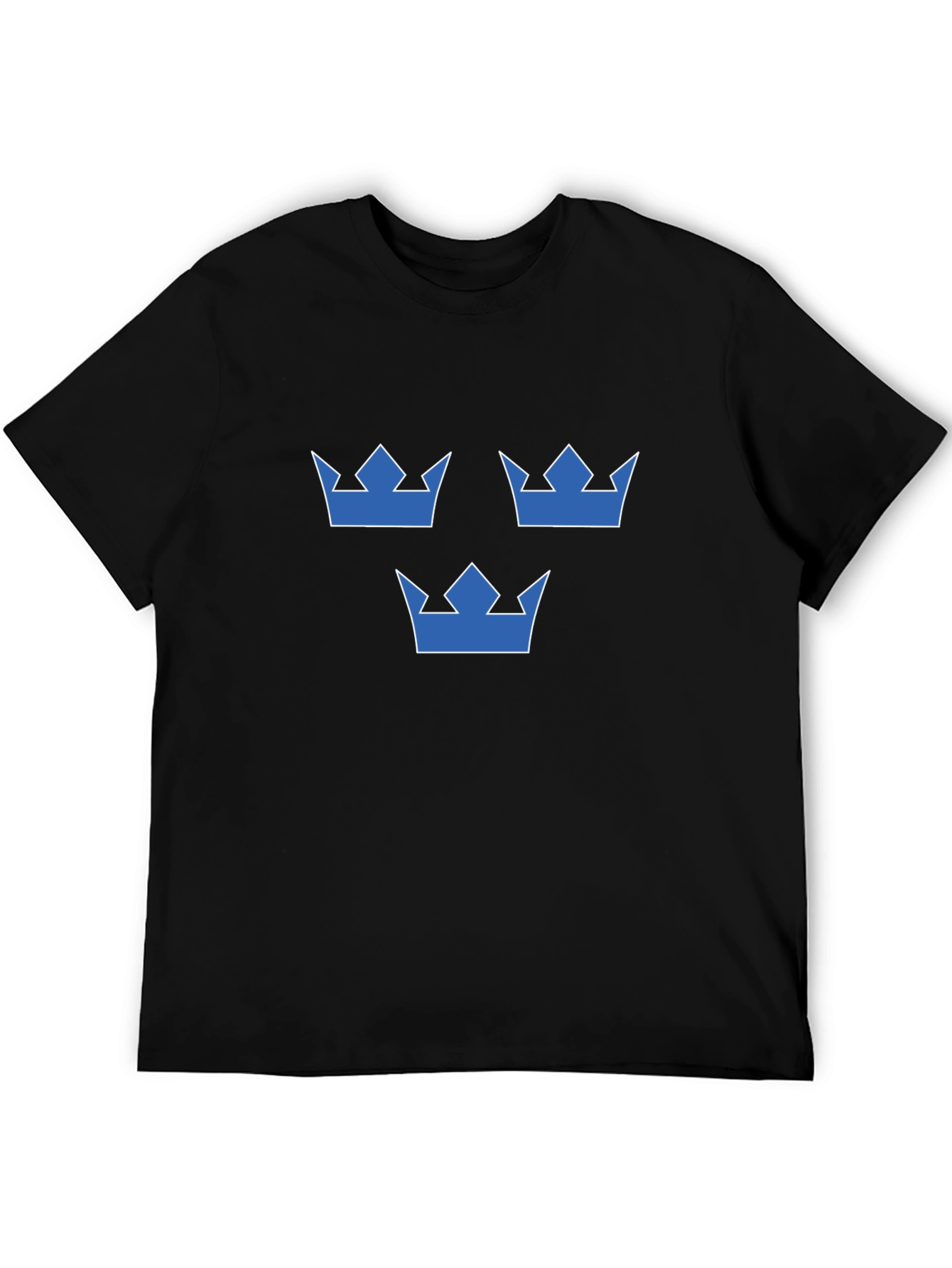 Sweden Three Crowns Black T-Shirt