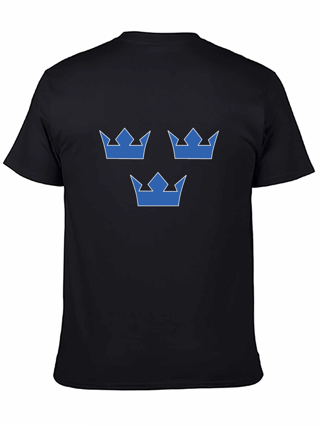 Sweden Three Crowns Black T-Shirt
