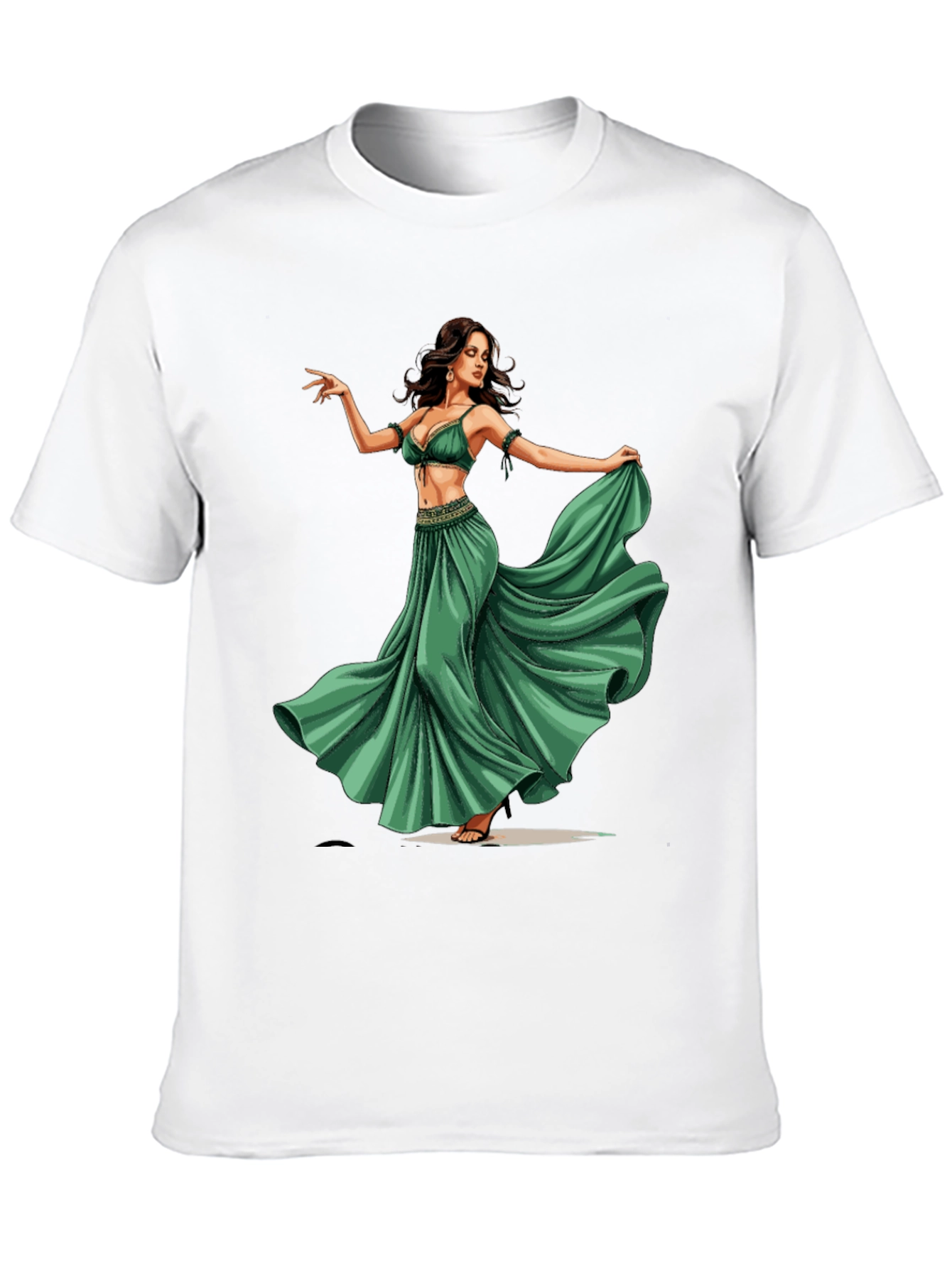 Belly Dancer Graphic Tee - Unique Design
