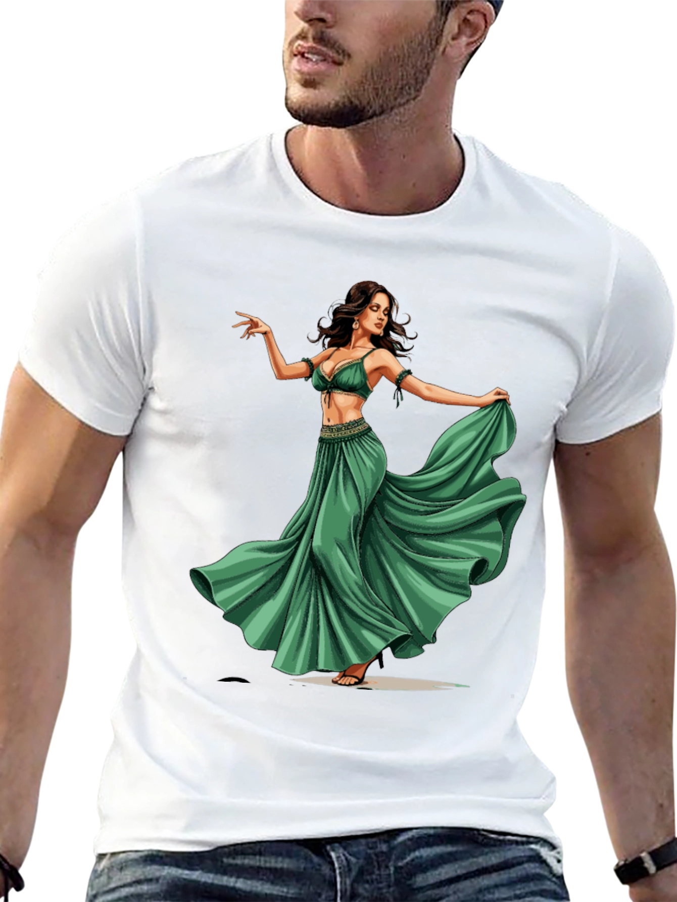 Belly Dancer Graphic Tee - Unique Design