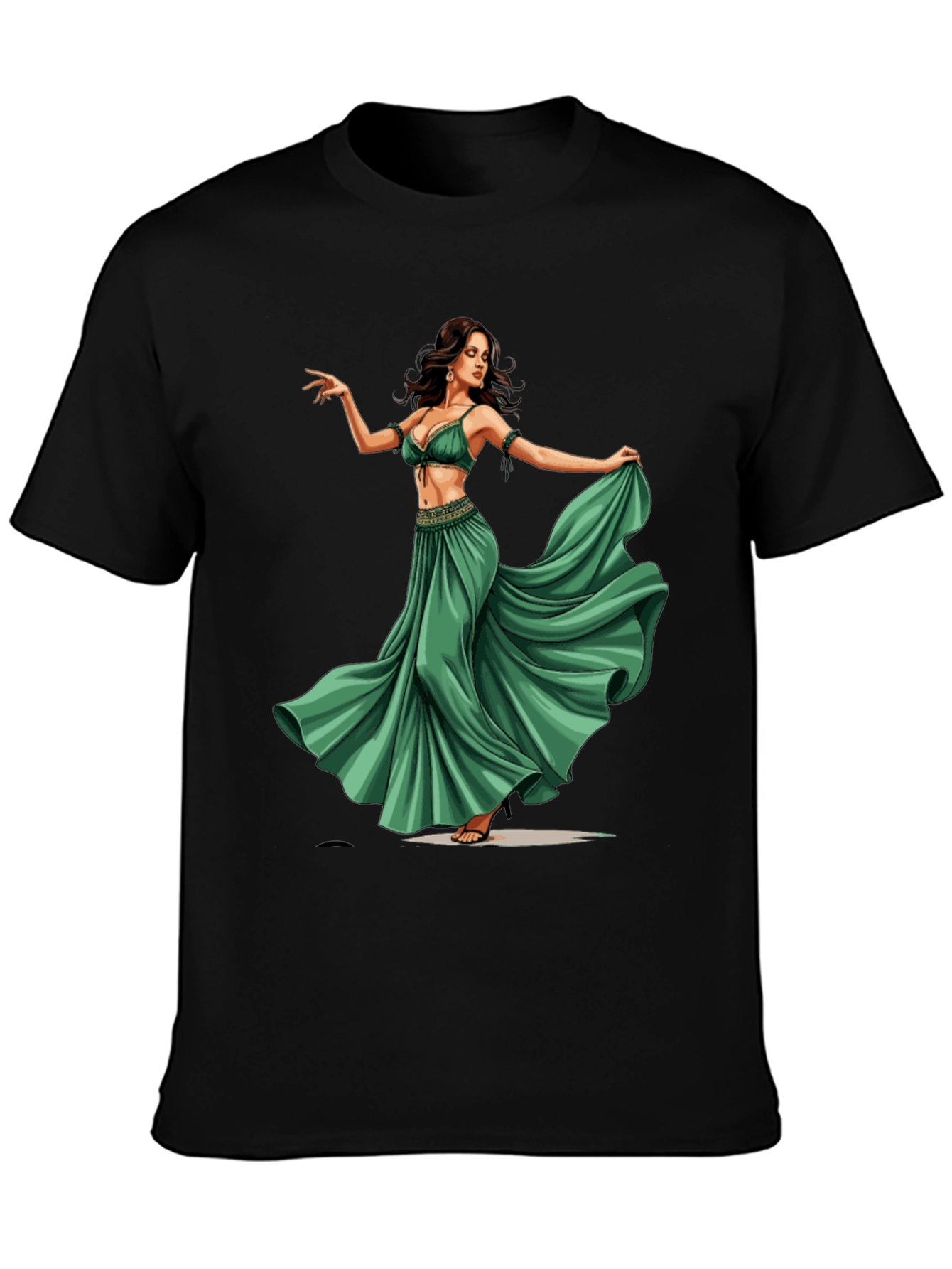 Belly Dancer Graphic Tee - Unique Design