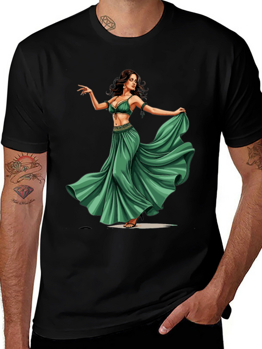 Belly Dancer Graphic Tee - Unique Design