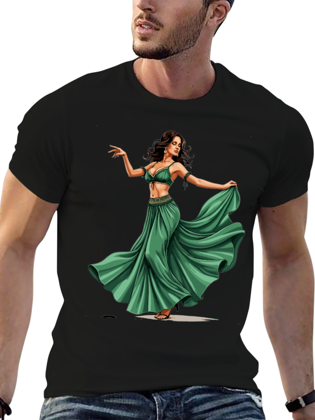 Belly Dancer Graphic Tee - Unique Design