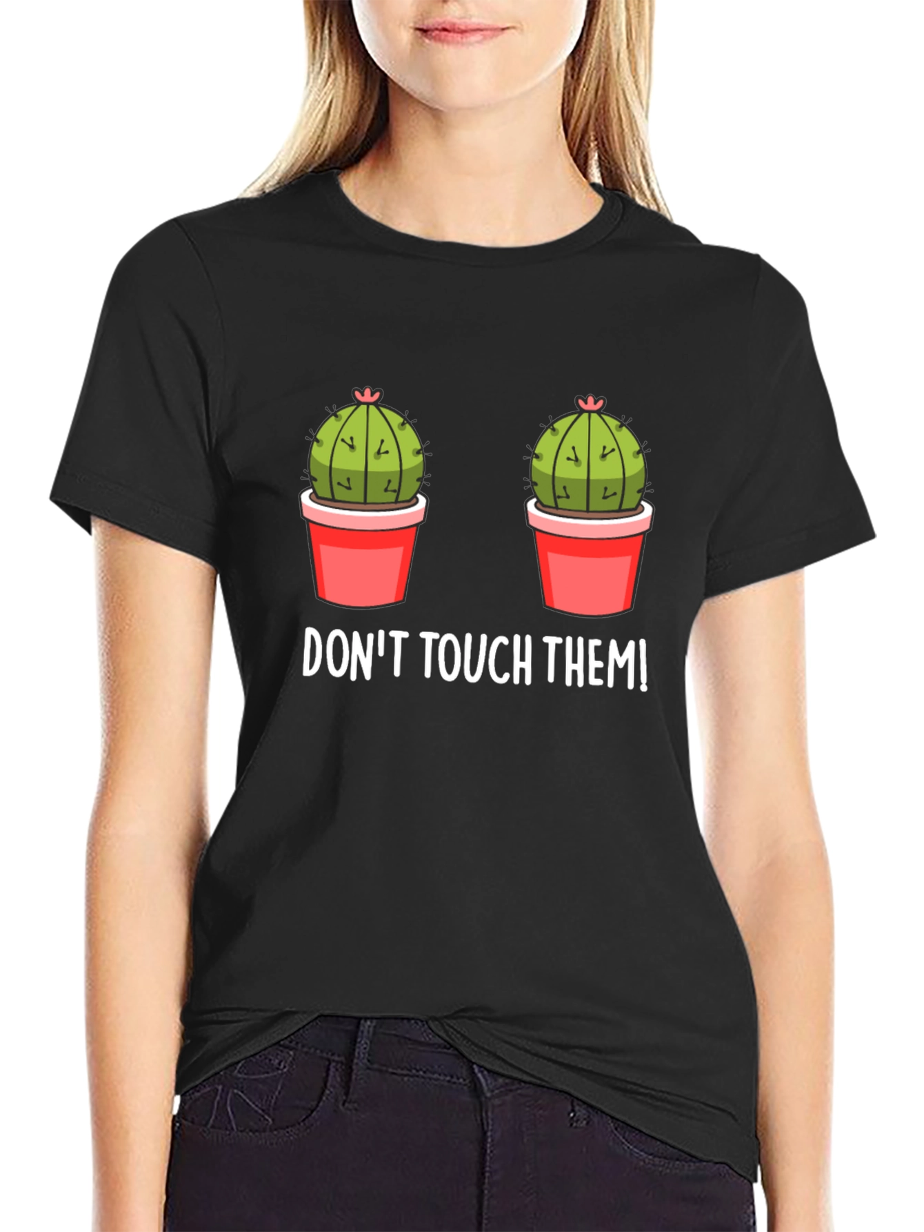 Dont Touch Them Cactus Graphic Tee