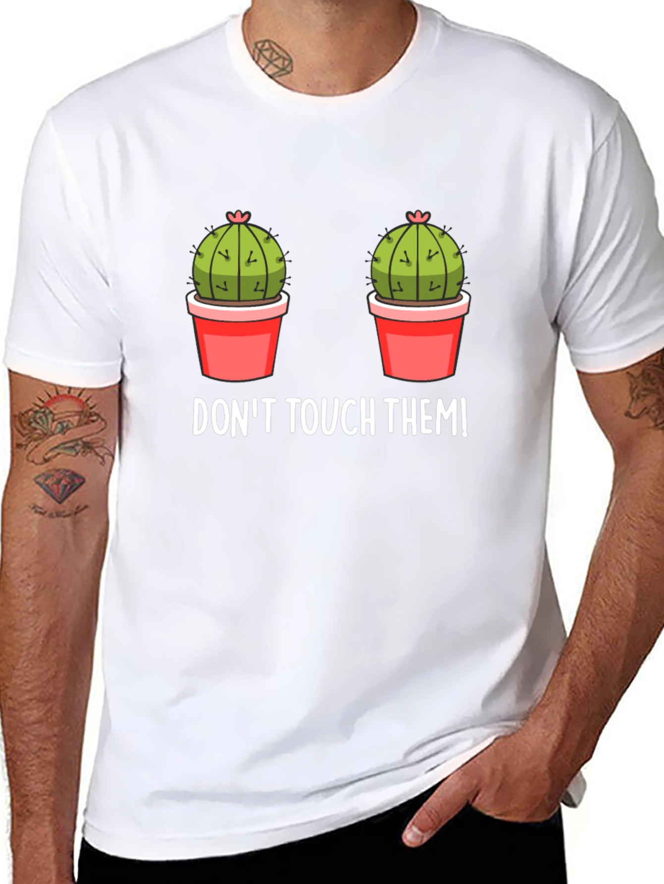 Dont Touch Them Cactus Graphic Tee