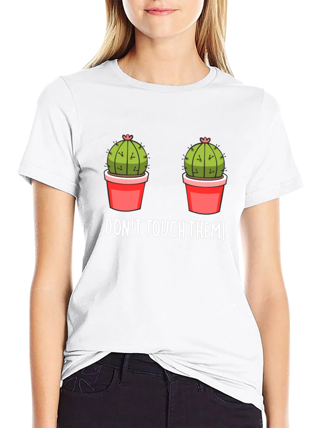 Dont Touch Them Cactus Graphic Tee