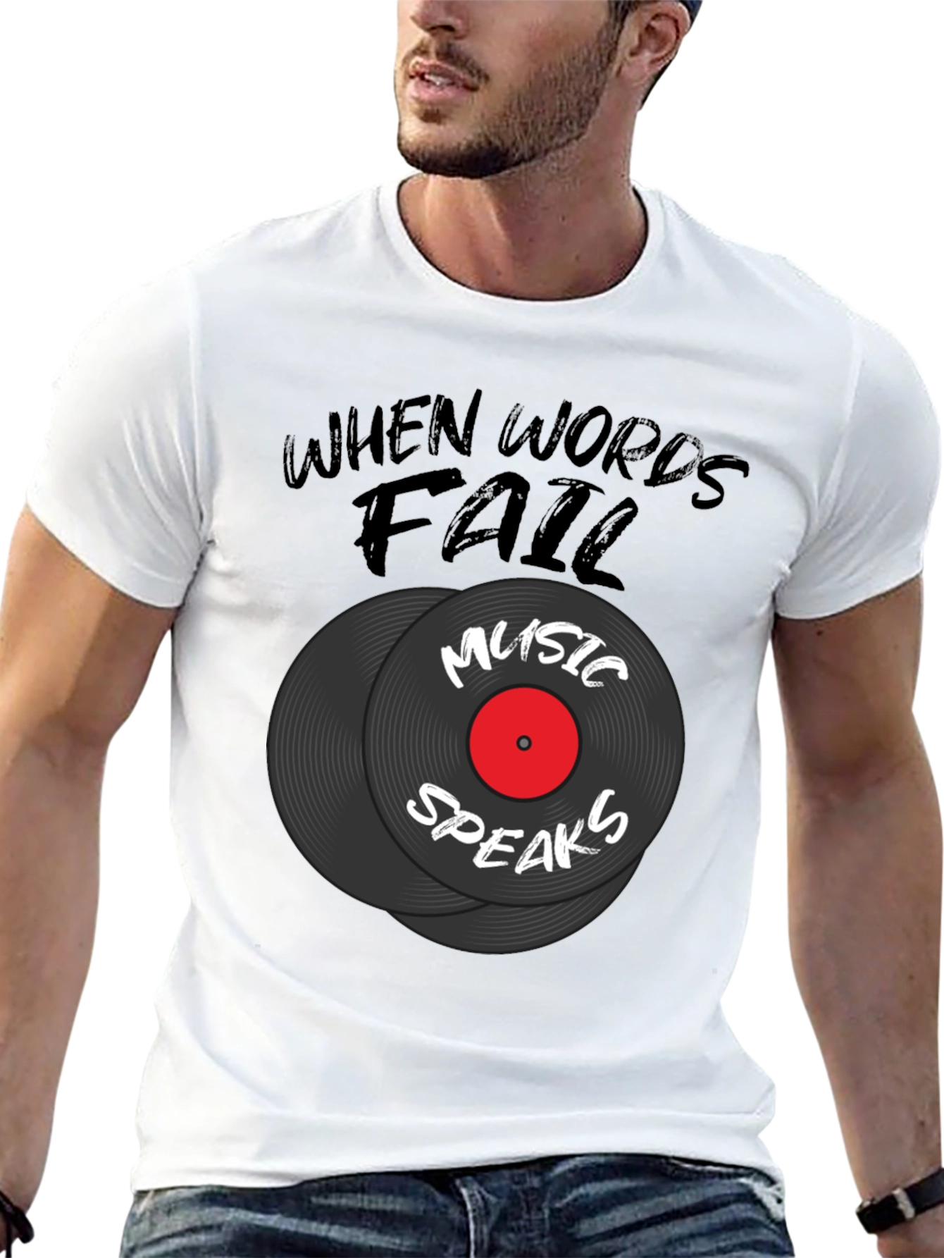 Music Speaks Graphic Tee