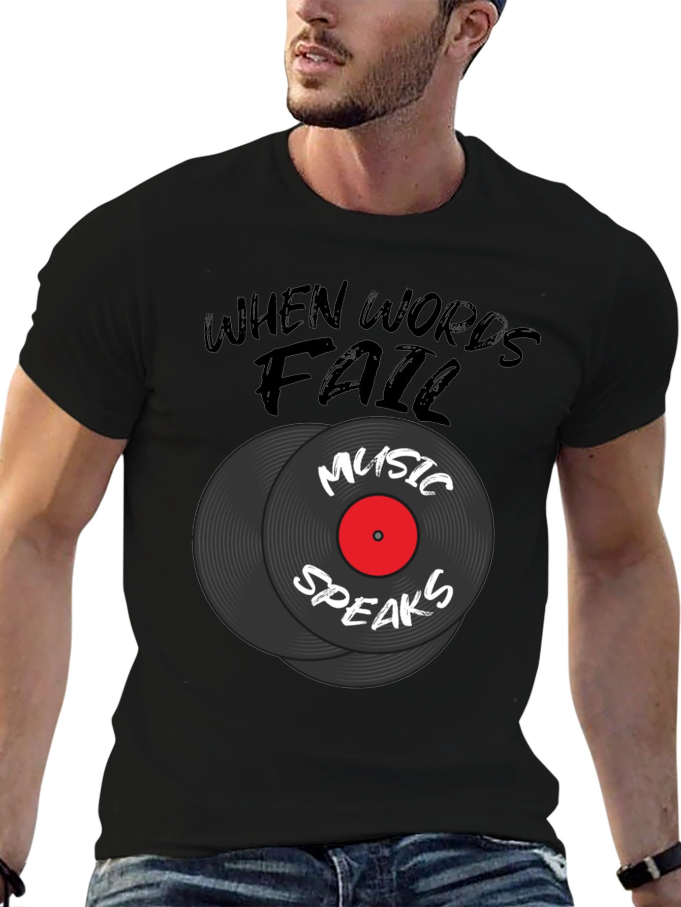 Music Speaks Graphic Tee