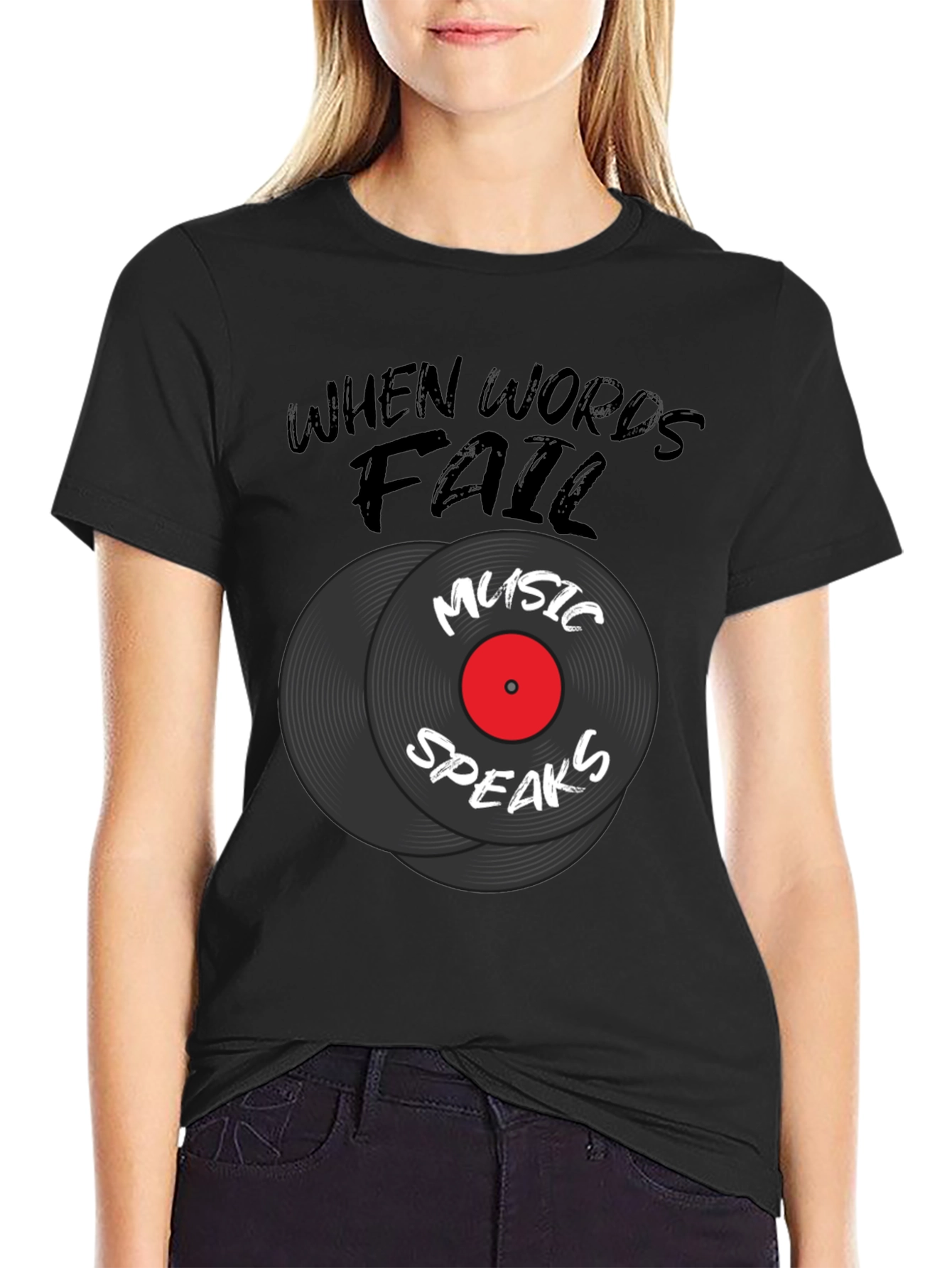 Music Speaks Graphic Tee