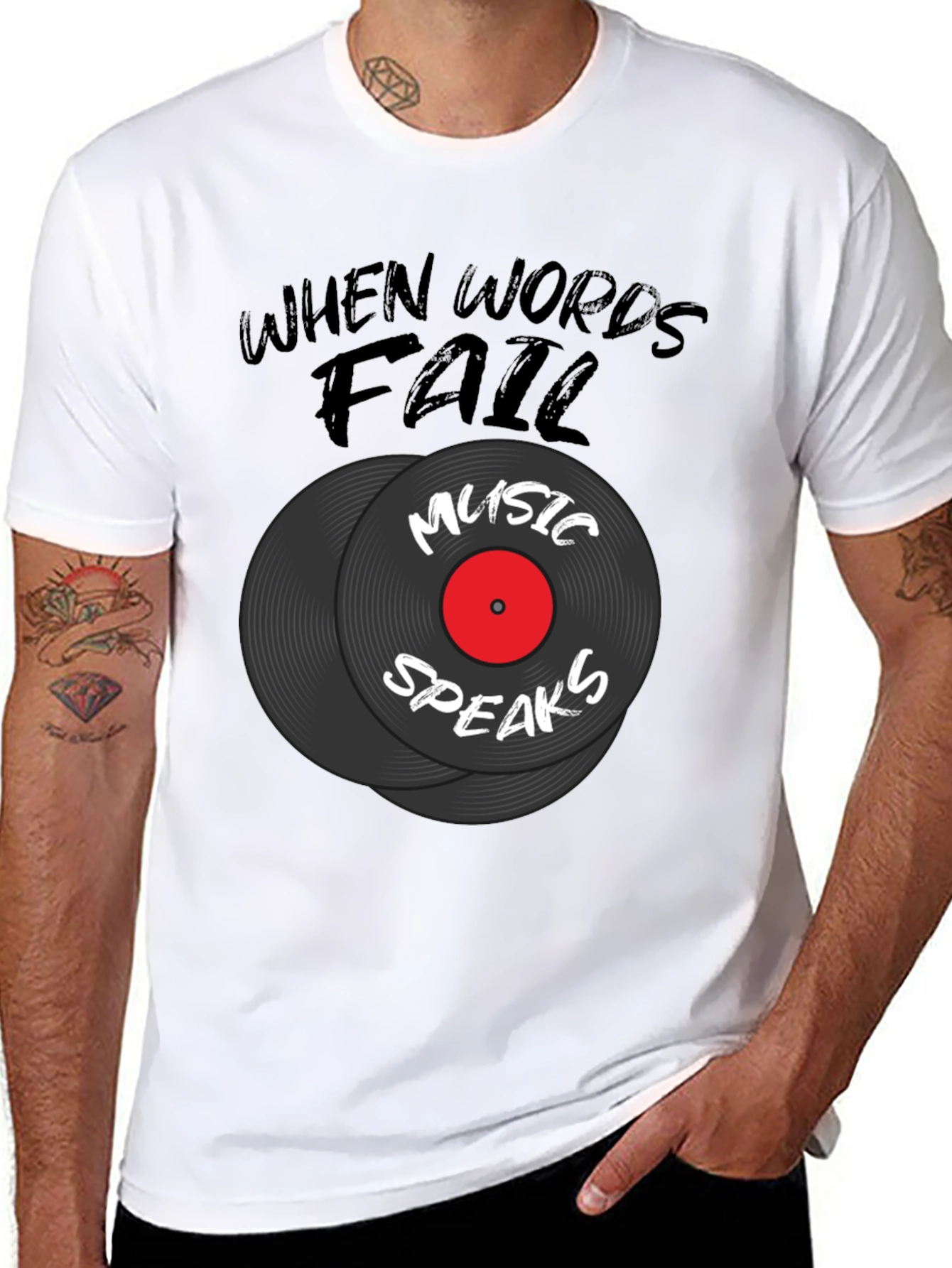 Music Speaks Graphic Tee
