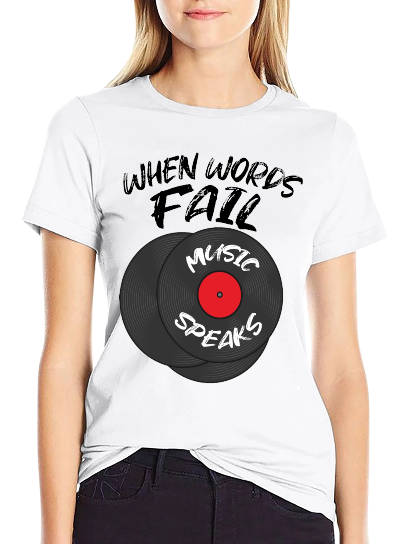 Music Speaks Graphic Tee