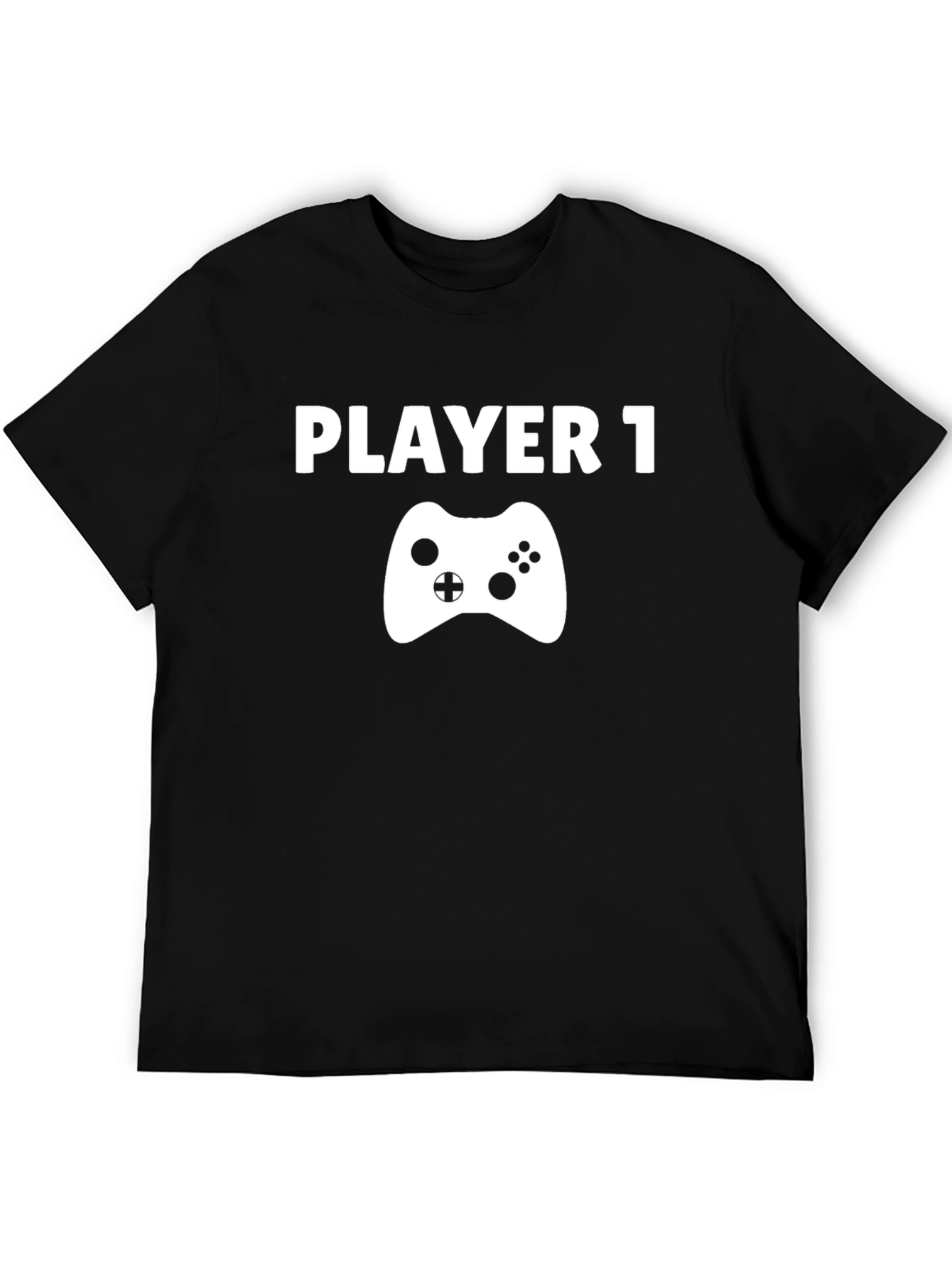 Player 1 Gamer T-Shirt - Black Cotton Tee