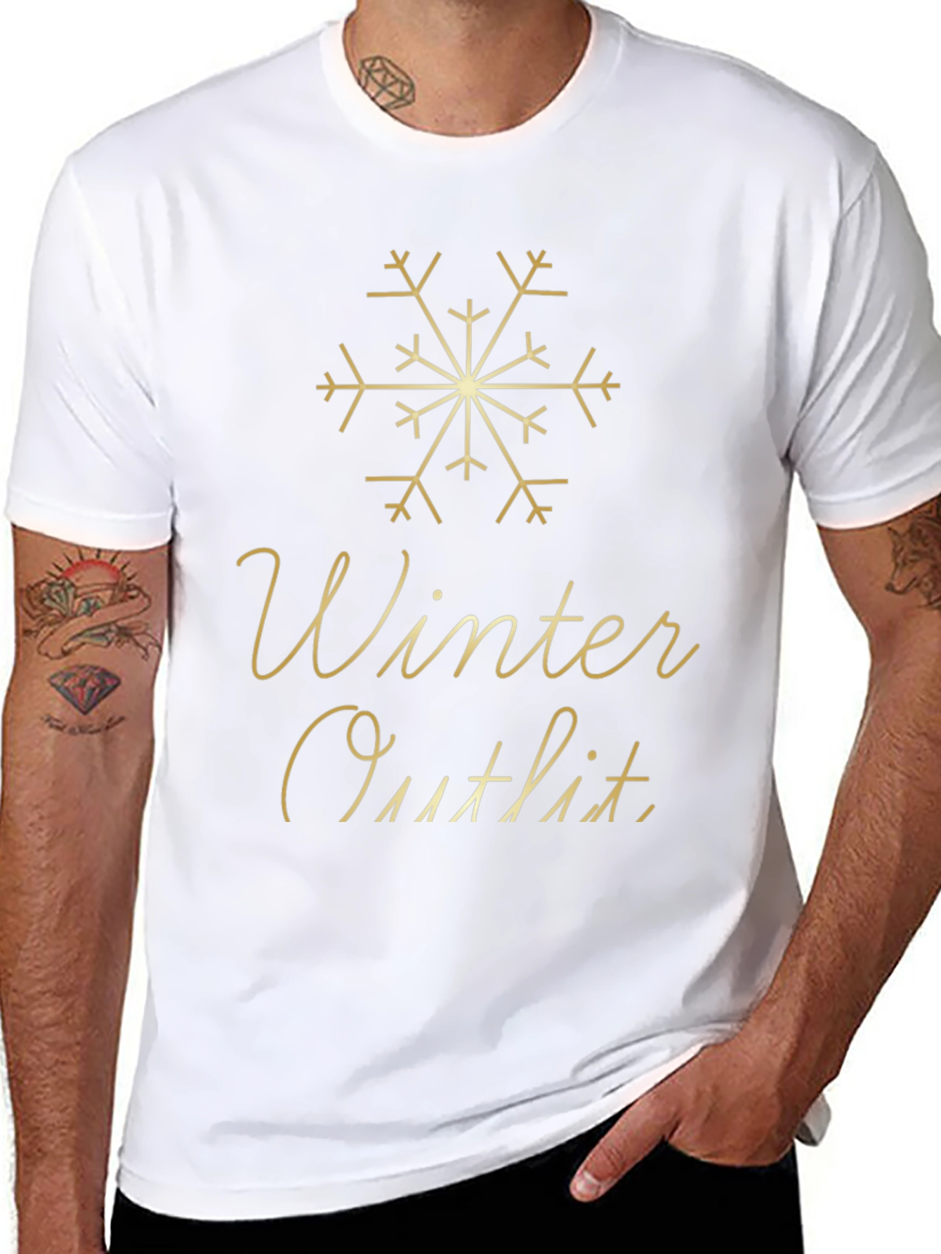 Winter Outfit Tee - Holiday Festive Style