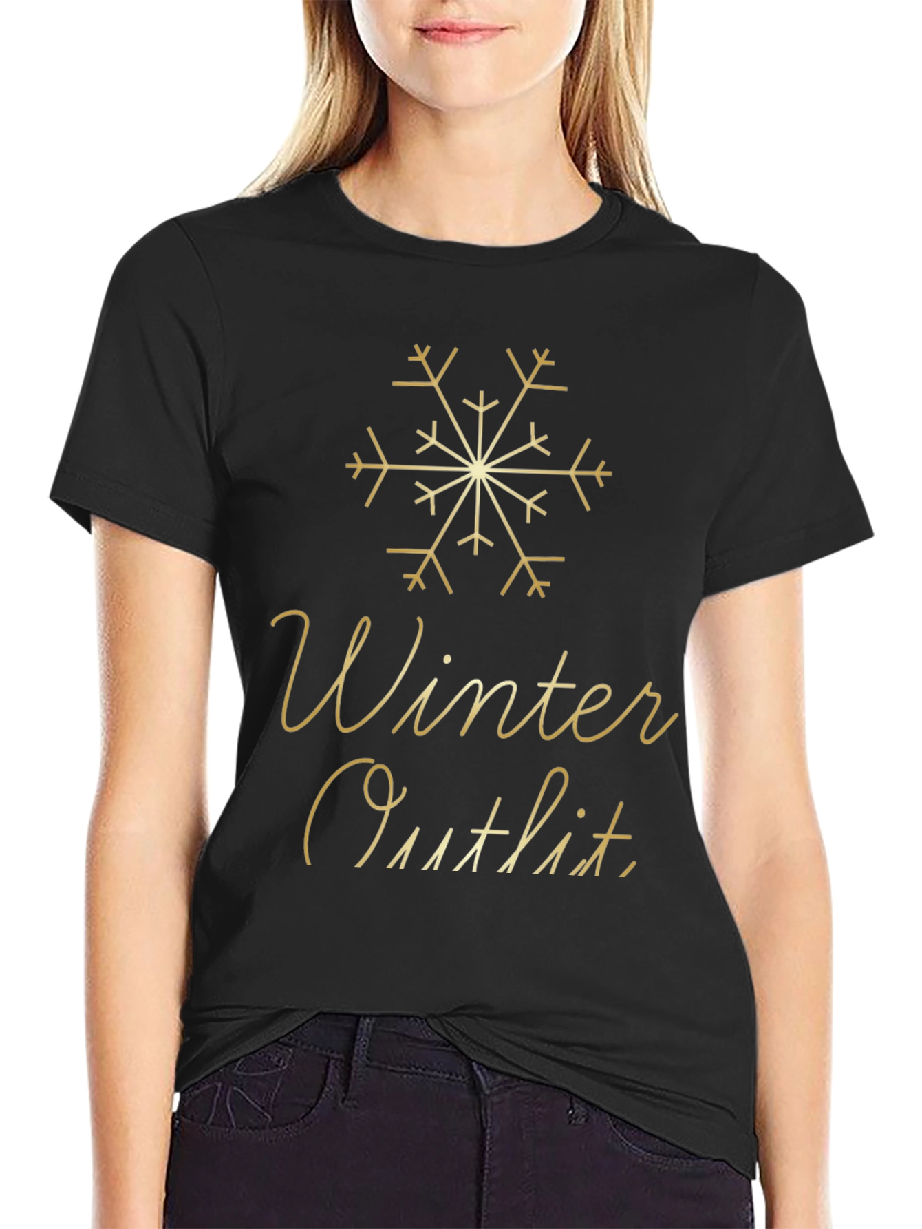 Winter Outfit Tee - Holiday Festive Style