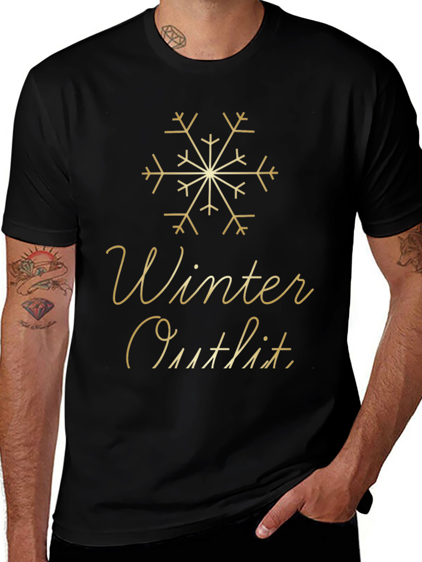 Winter Outfit Tee - Holiday Festive Style
