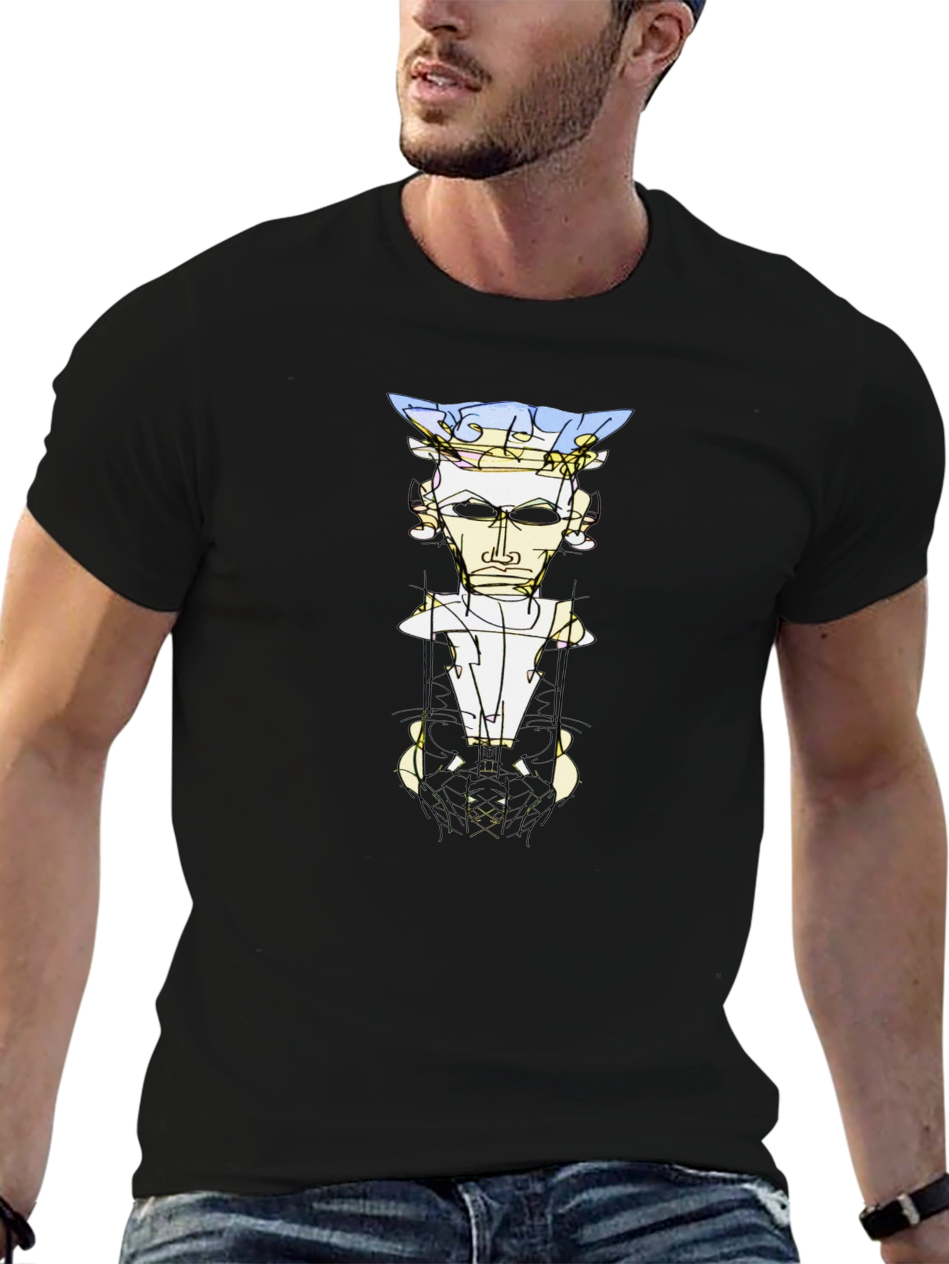 Abstract Figure Graphic Tee - Unisex