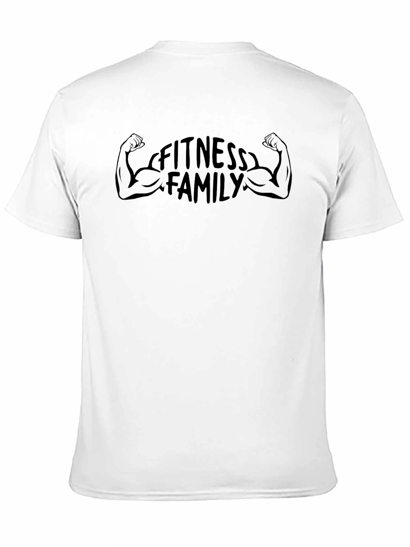 Fitness Family T-Shirt - Black Gym Motivation Tee