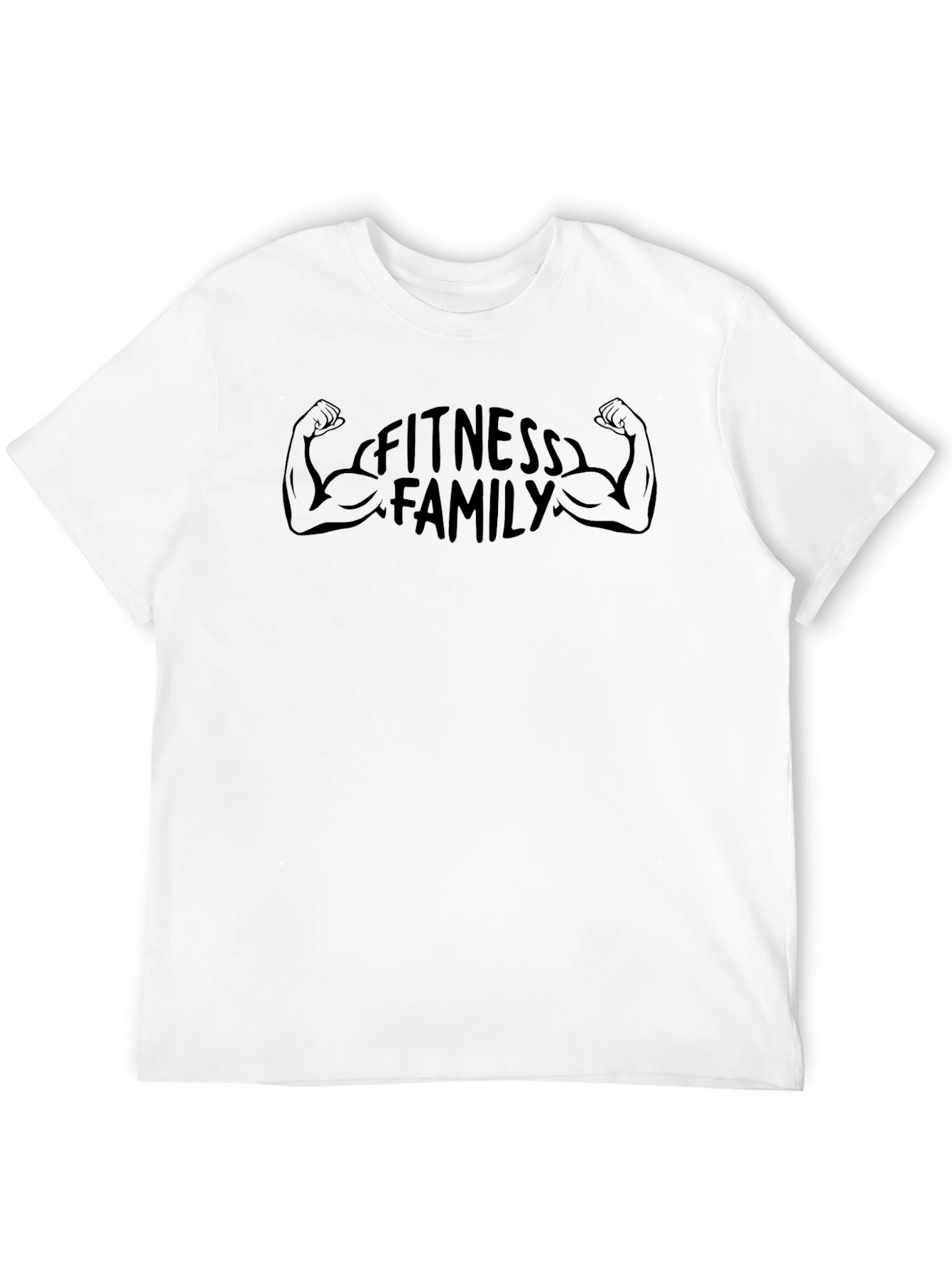 Fitness Family T-Shirt - Black Gym Motivation Tee