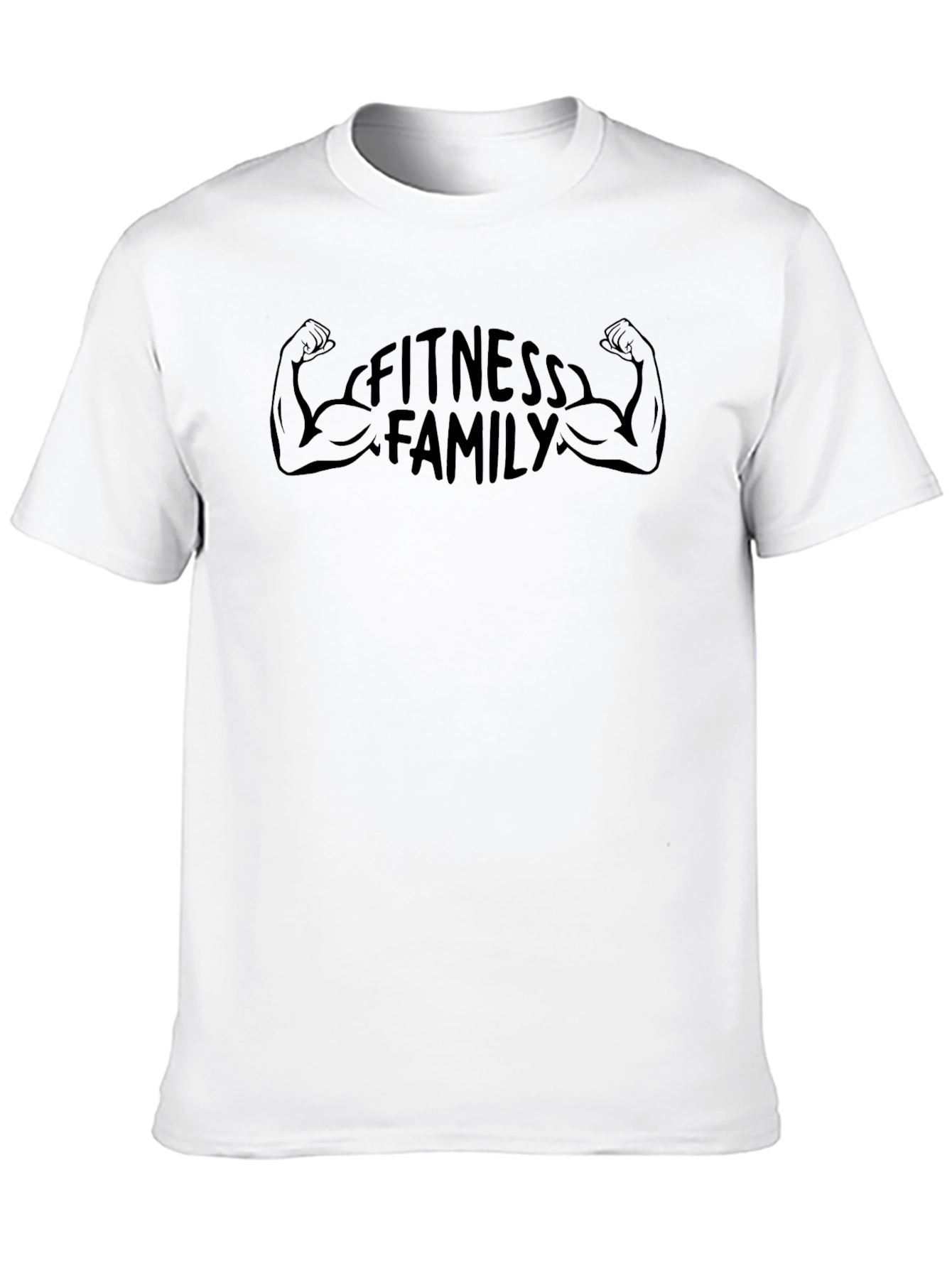 Fitness Family T-Shirt - Black Gym Motivation Tee