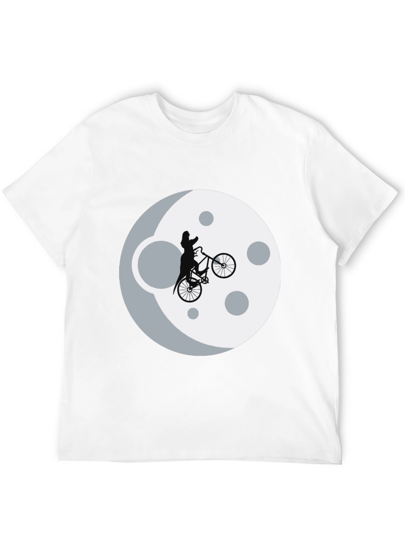 Man on the Moon Bike Black T-Shirt