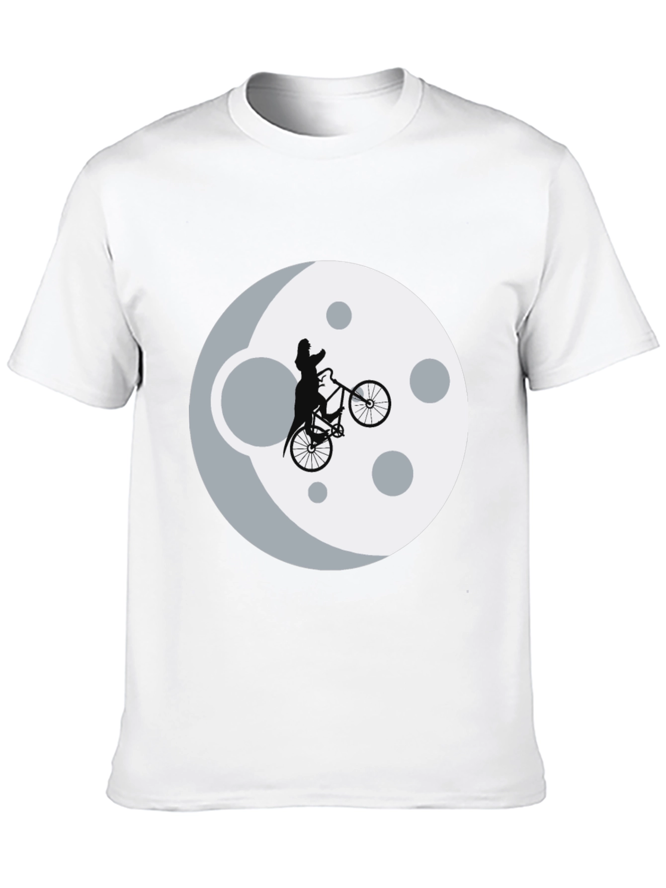 Man on the Moon Bike Black T-Shirt