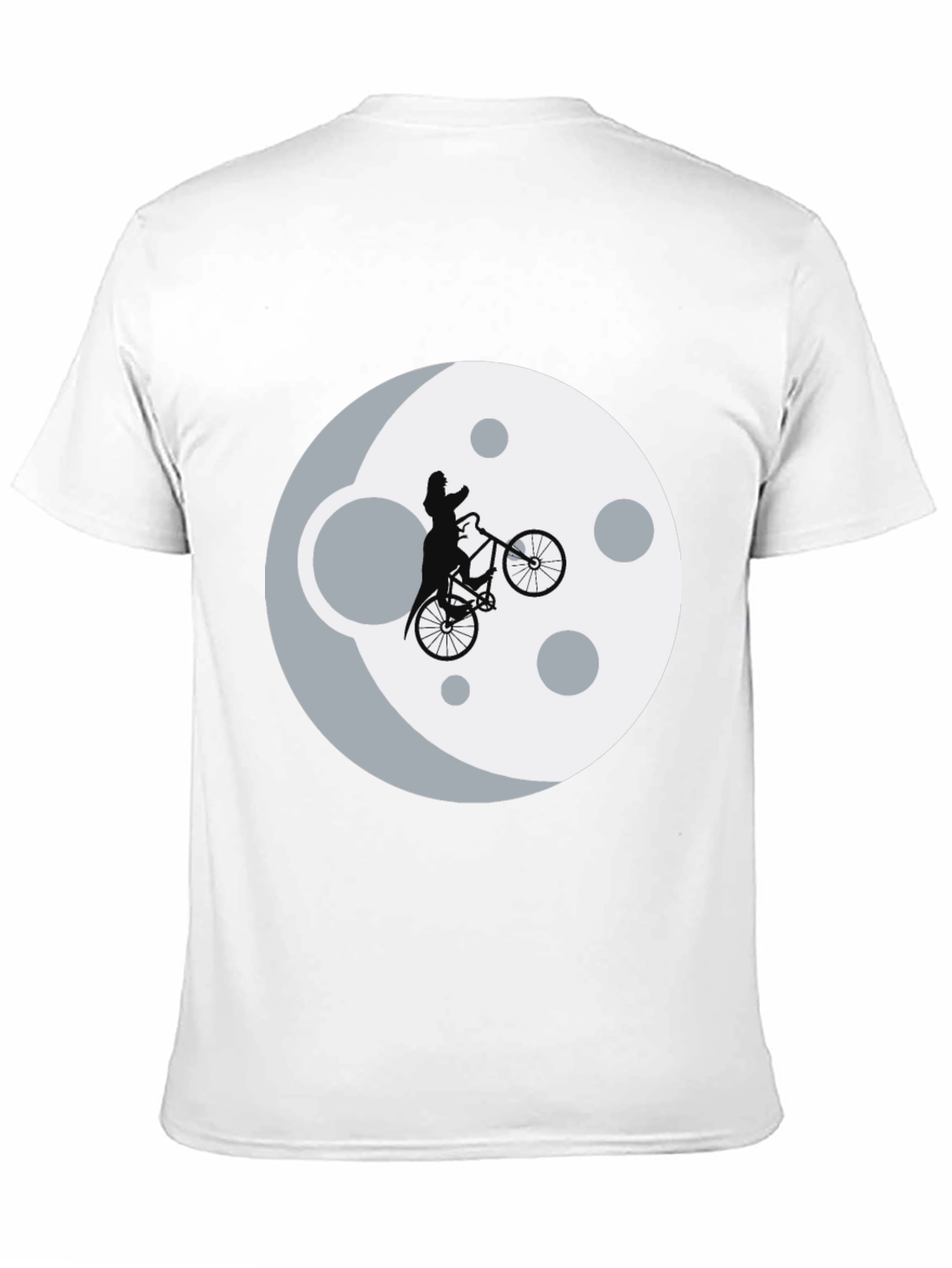 Man on the Moon Bike Black T-Shirt