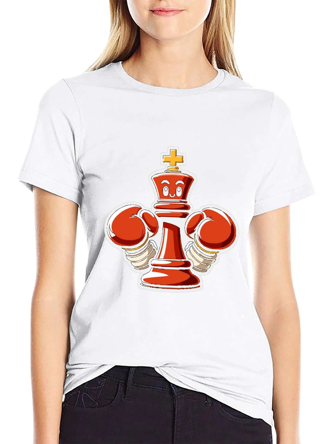 Chess King Boxer Black T-Shirt