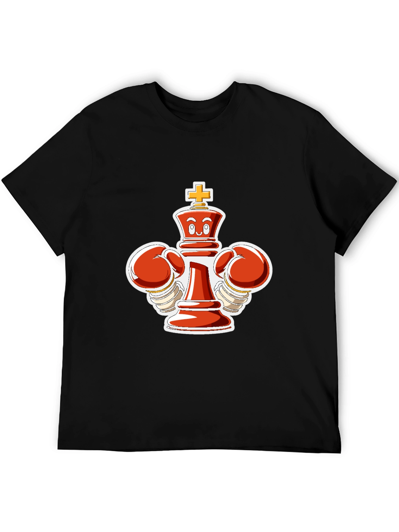Chess King Boxer Black T-Shirt