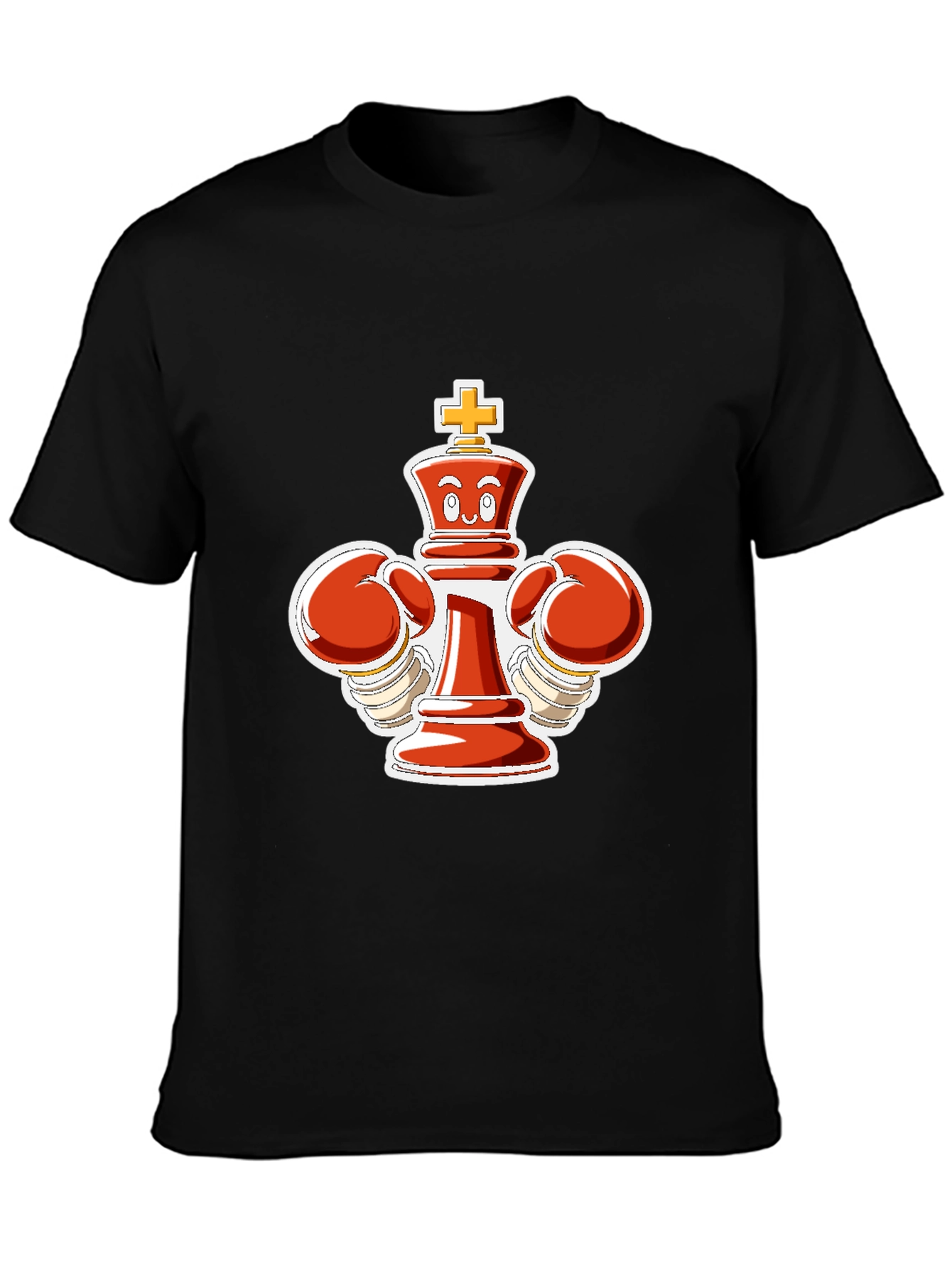 Chess King Boxer Black T-Shirt