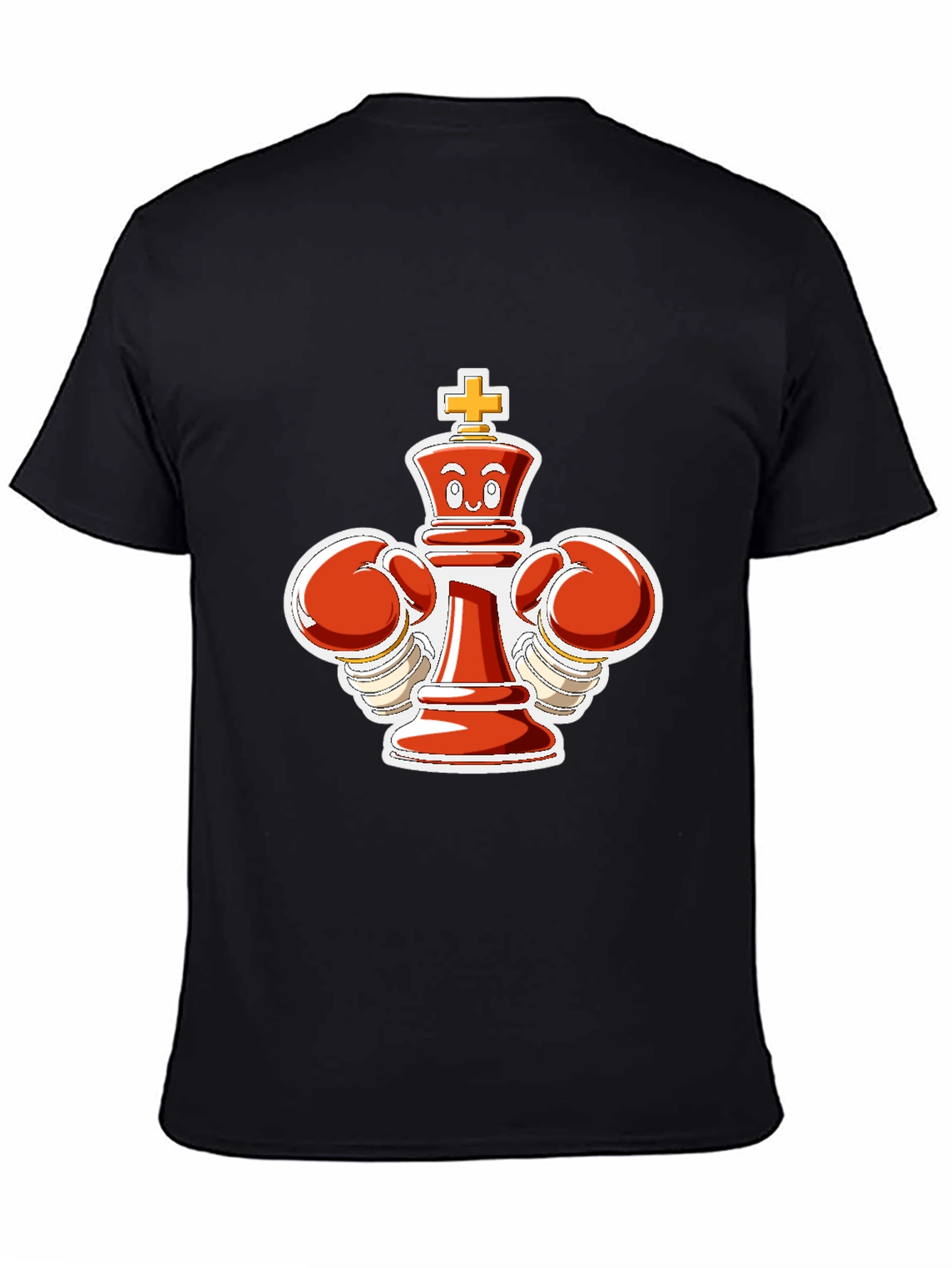 Chess King Boxer Black T-Shirt