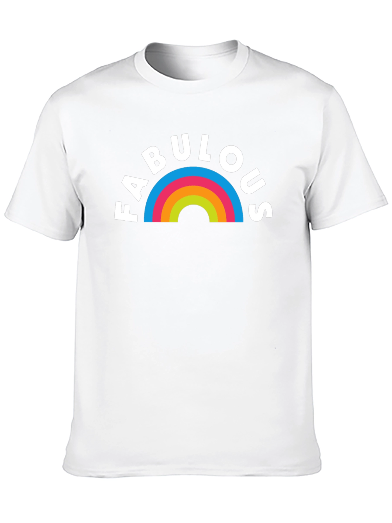 Fabulous Rainbow Graphic T-Shirt - Black