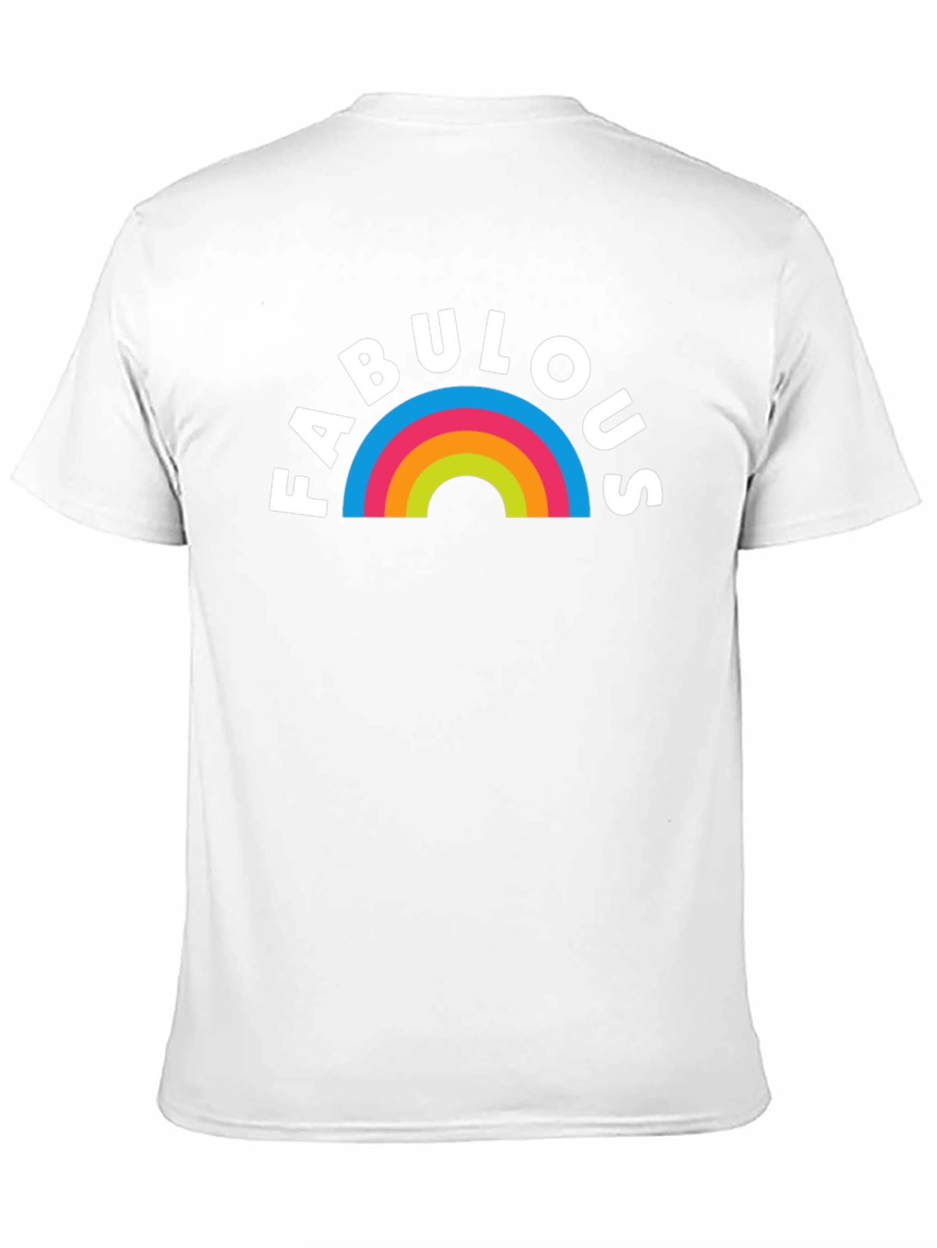 Fabulous Rainbow Graphic T-Shirt - Black