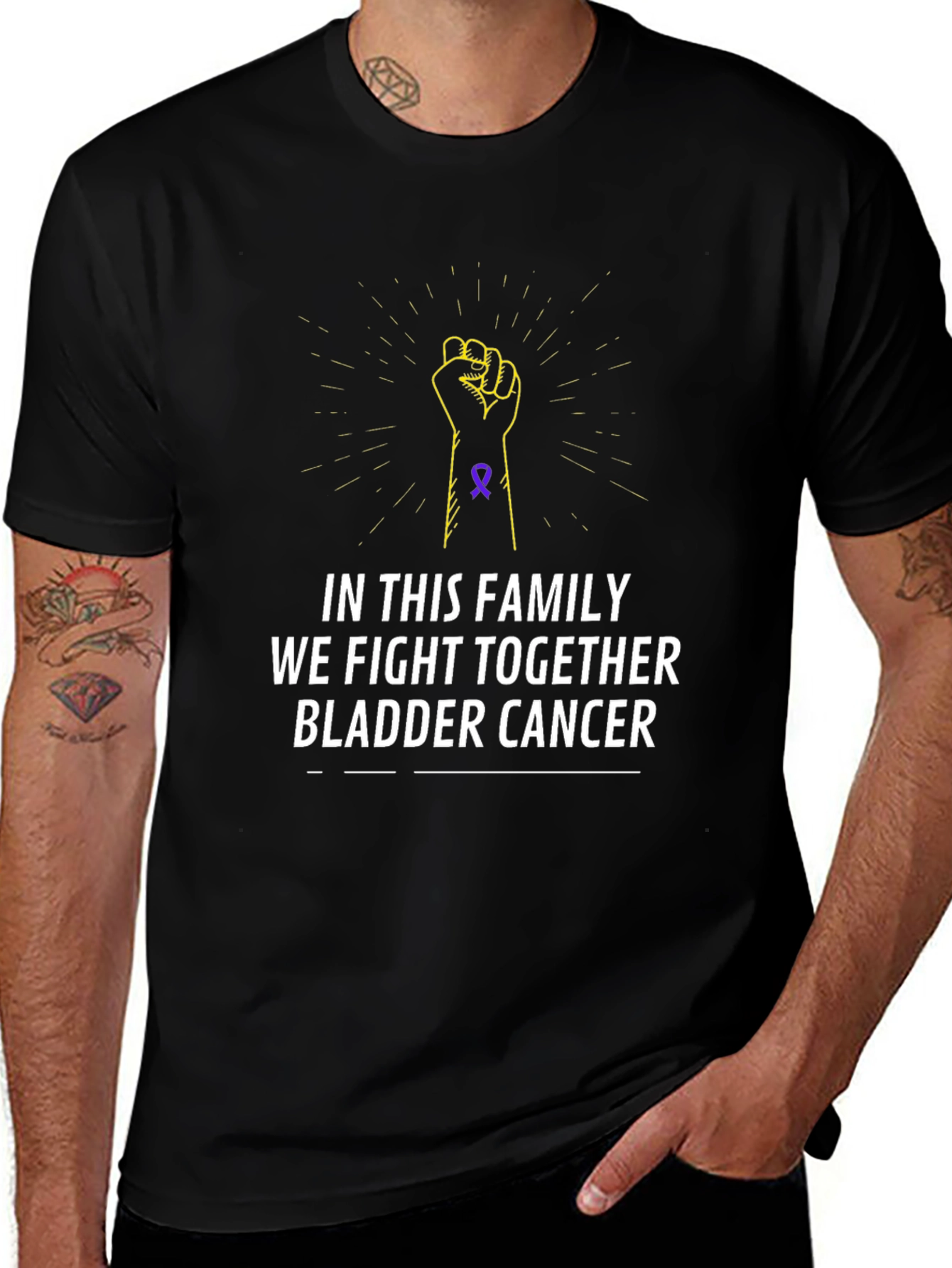 Bladder Cancer Awareness Tee - Family Support Shirt
