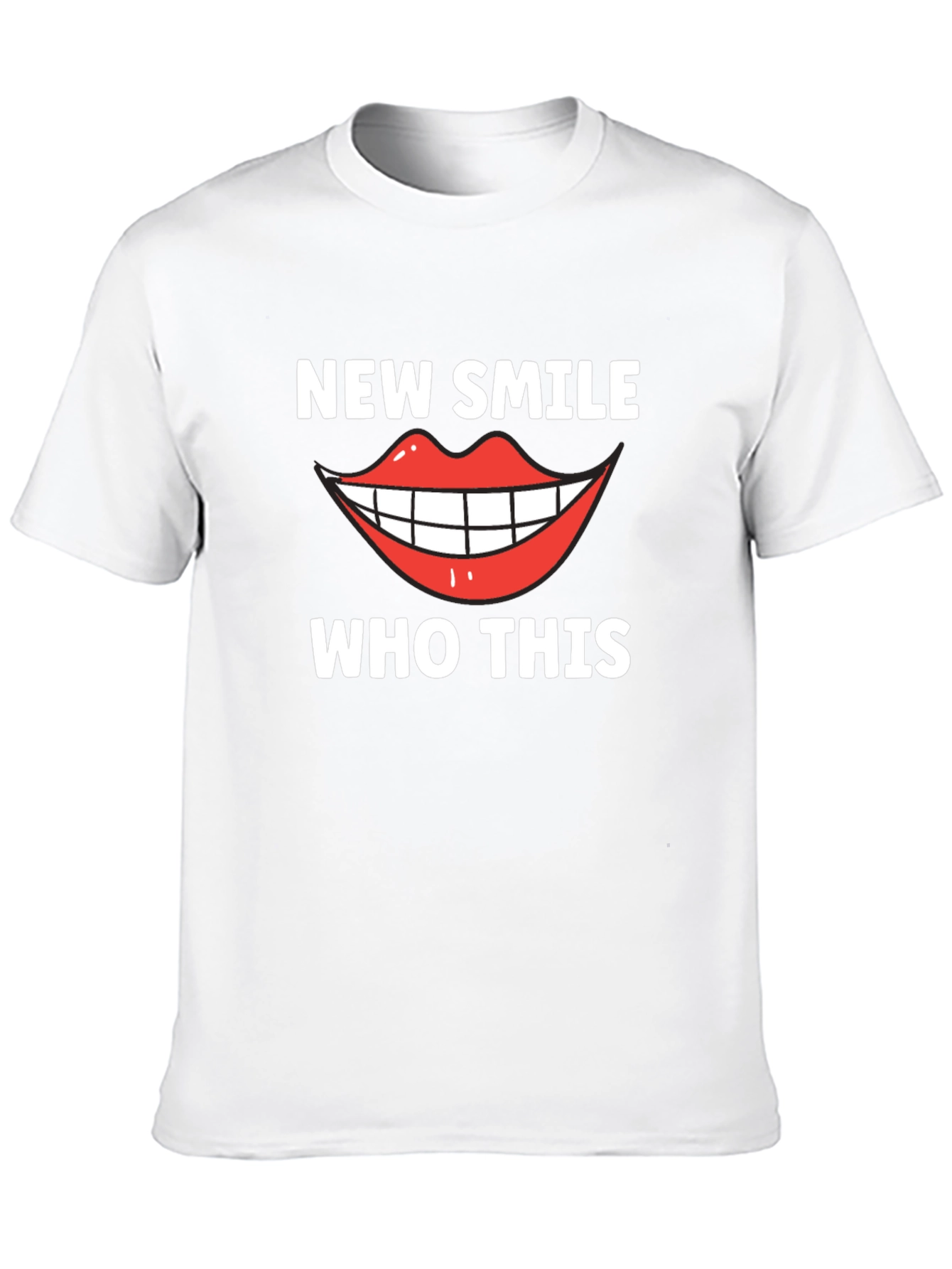 New Smile Who Dis Funny Graphic Tee