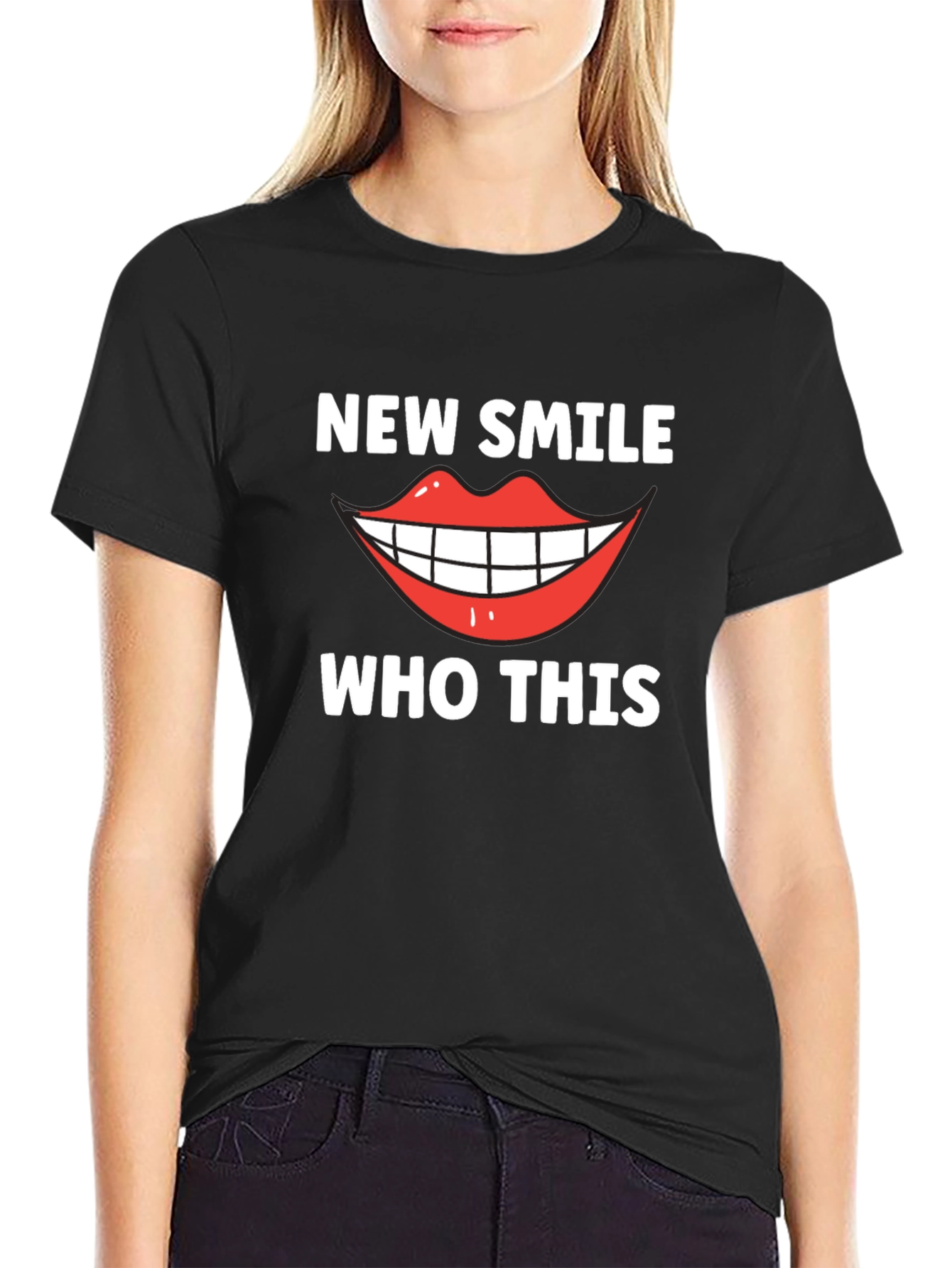 New Smile Who Dis Funny Graphic Tee