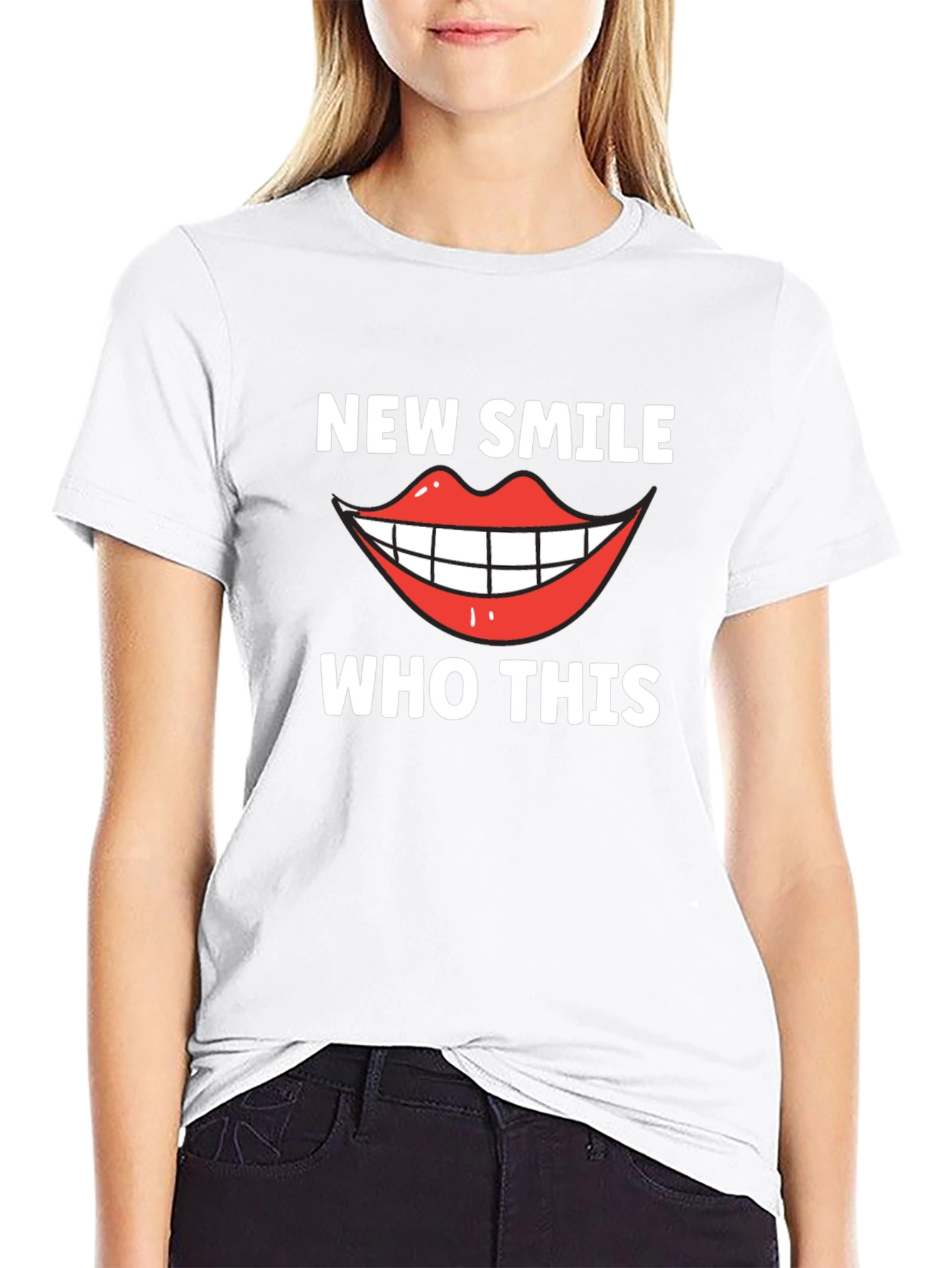 New Smile Who Dis Funny Graphic Tee