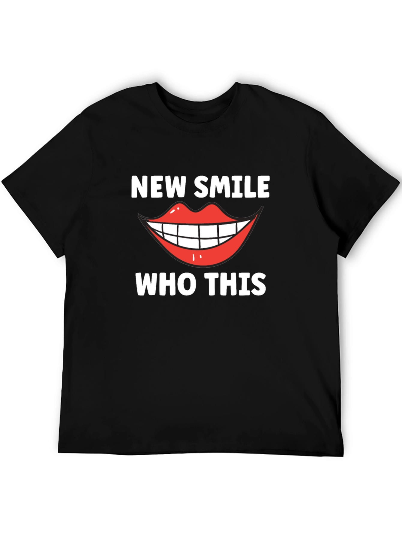 New Smile Who Dis Funny Graphic Tee