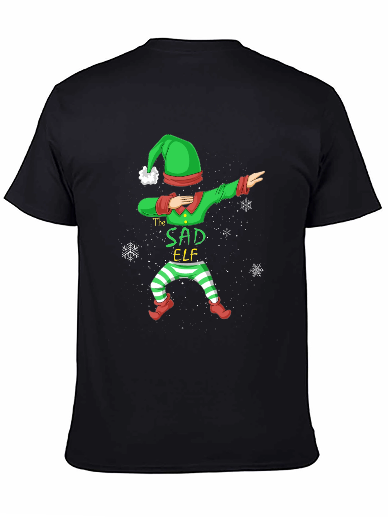 Sad Elf Dabbing Holiday T-Shirt