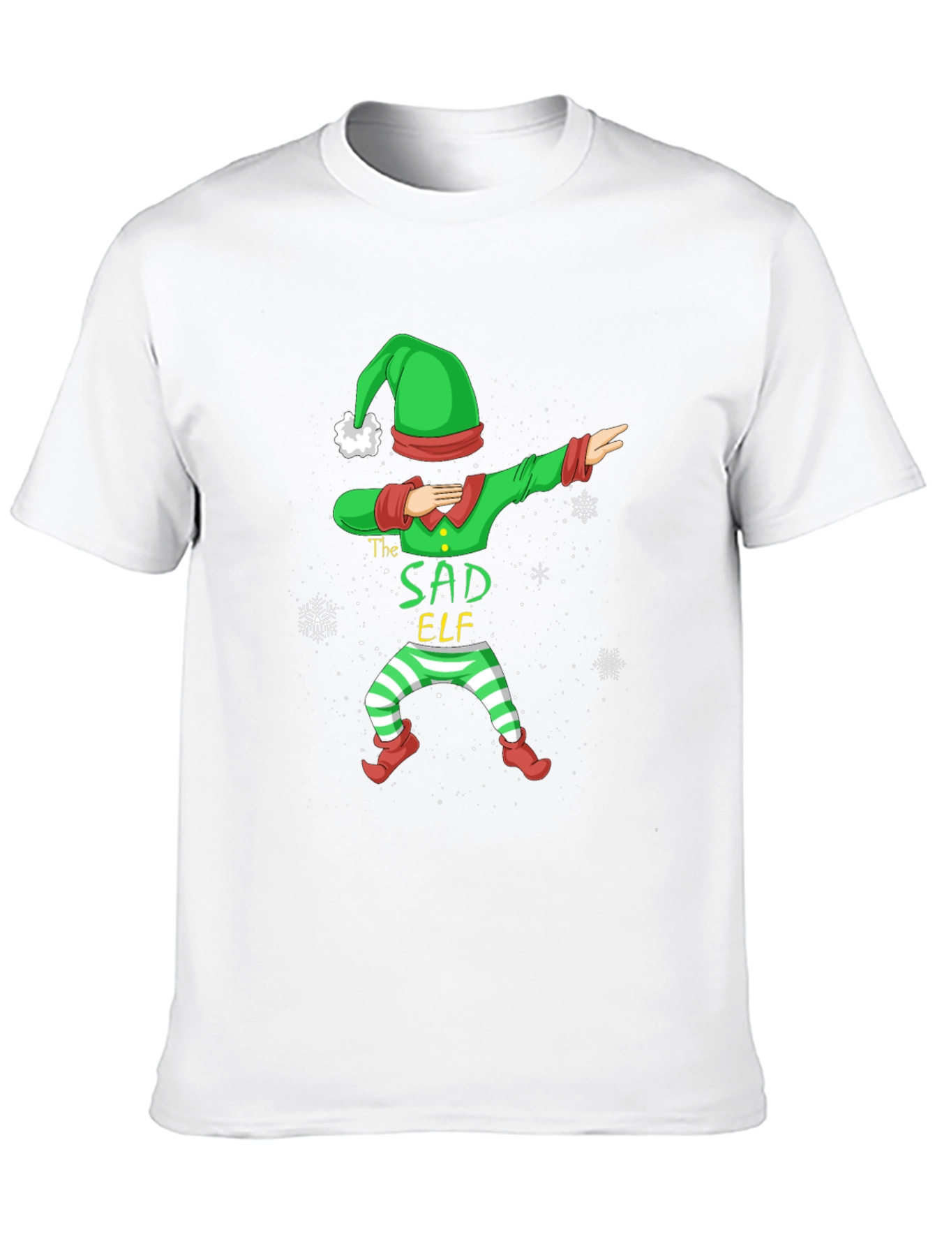 Sad Elf Dabbing Holiday T-Shirt